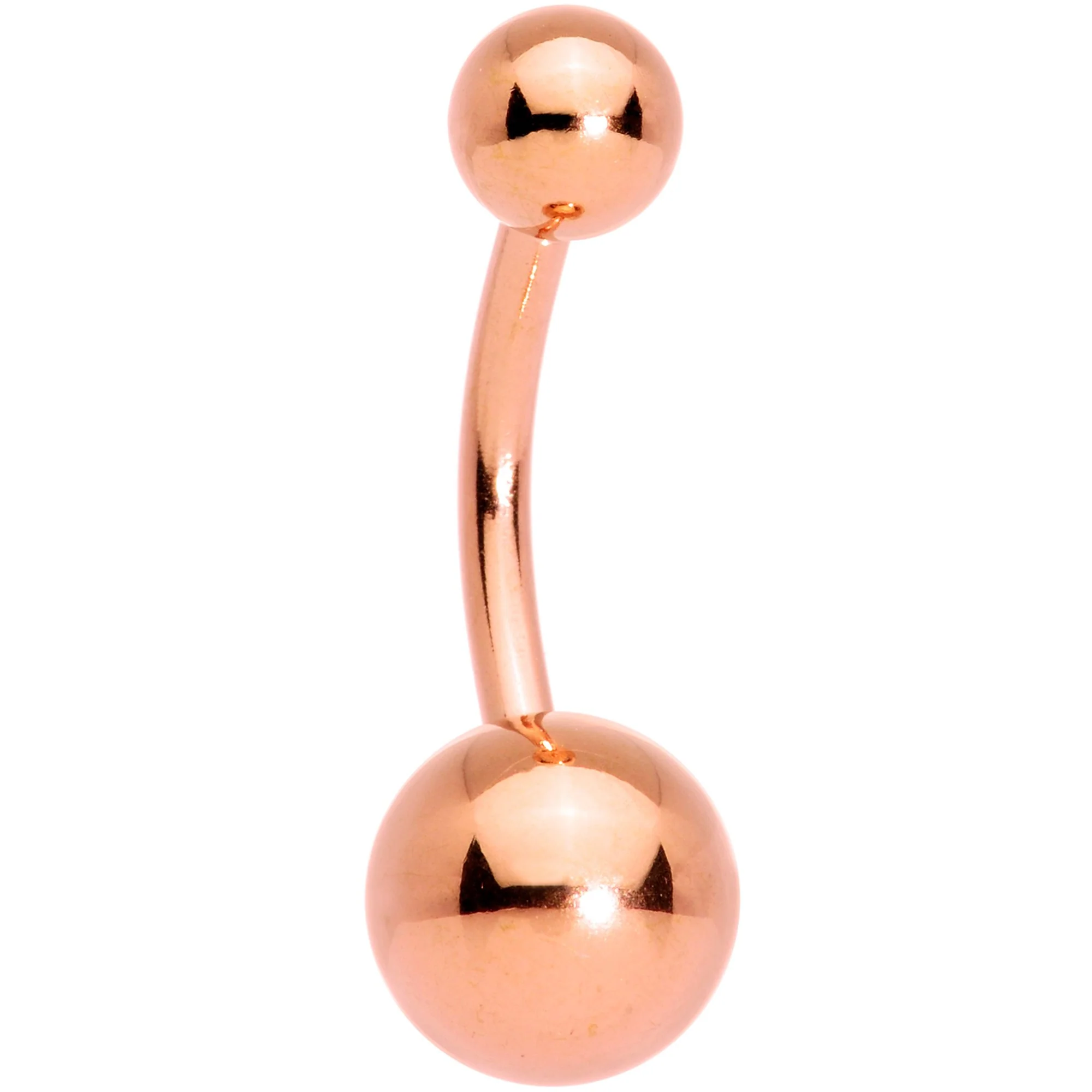 Clear Gem Blue Faux Druzy Rose Gold Tone Belly Ring Set of 4 - Image 5
