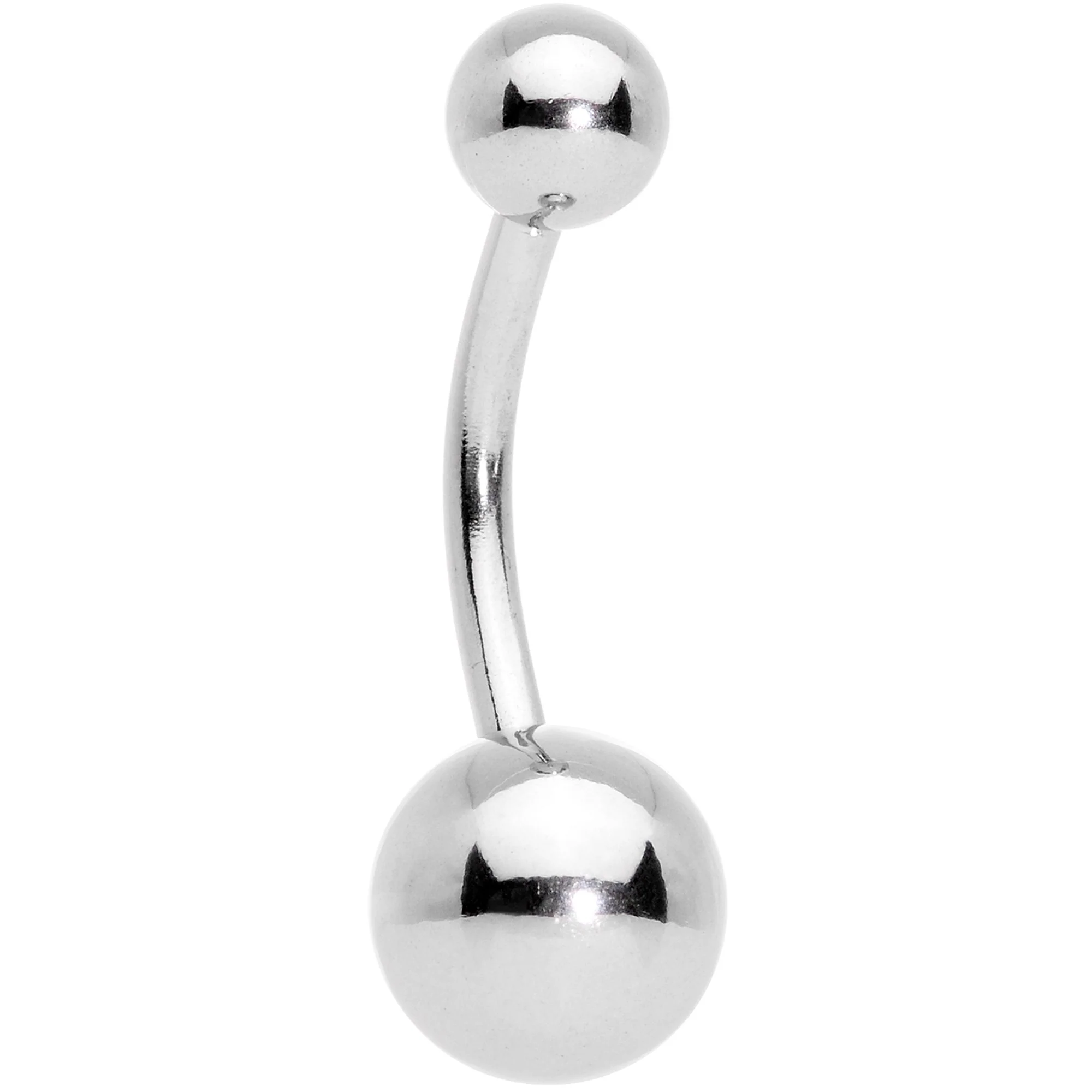 Clear Gem Holiday Season Winter Snowflake Belly Ring Set of 4 - Image 5