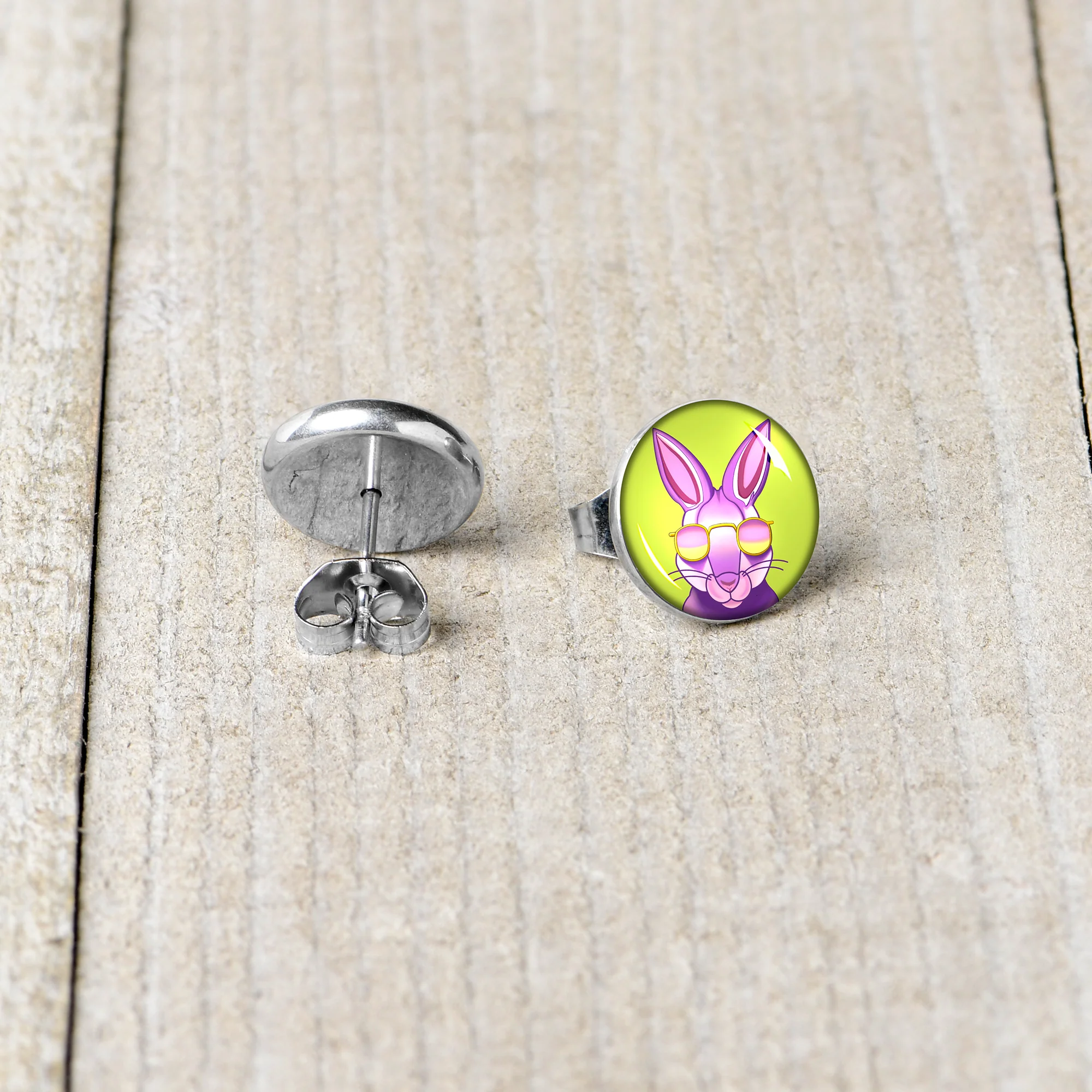 Cool Shades Bunny Stud Earrings by Onyx O - Image 5