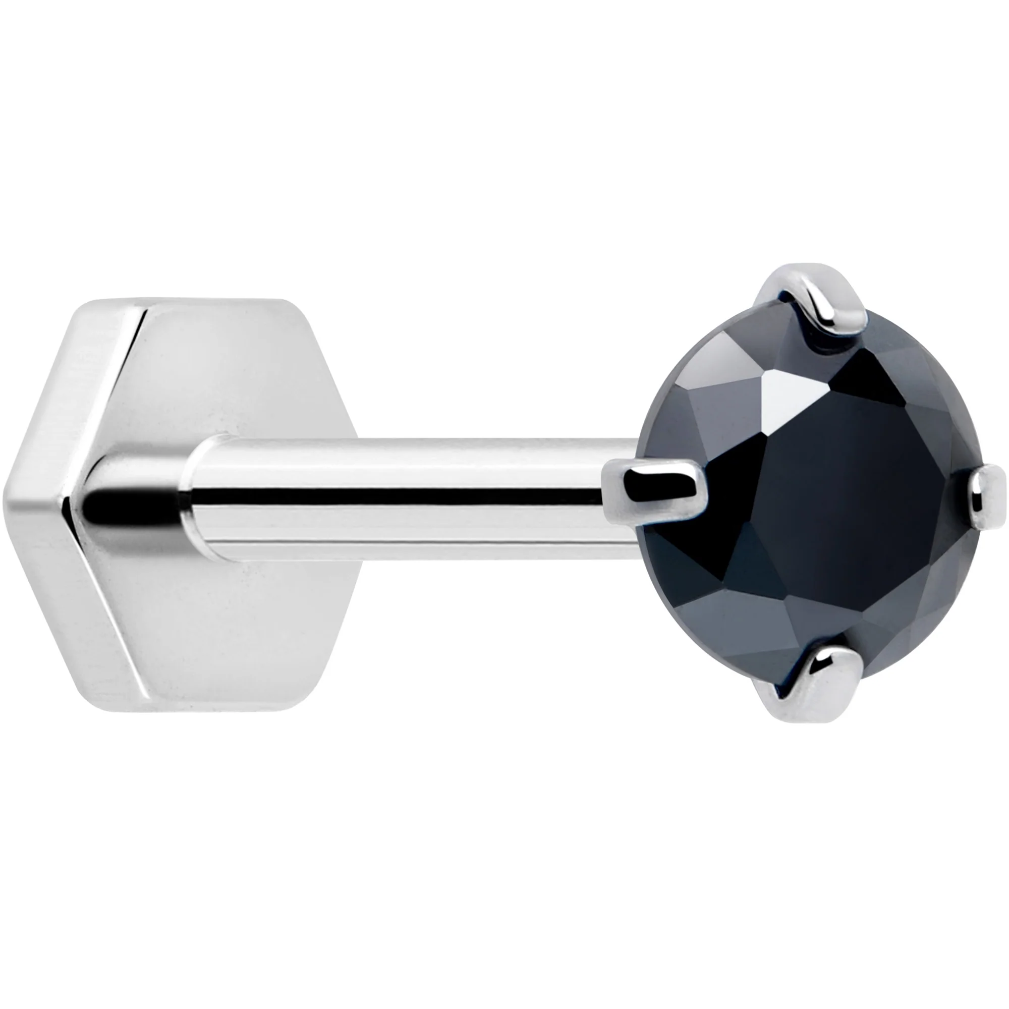 18G 5/16 CZ Implant Grade Titanium Reversible Threadless Flatback - Image 11