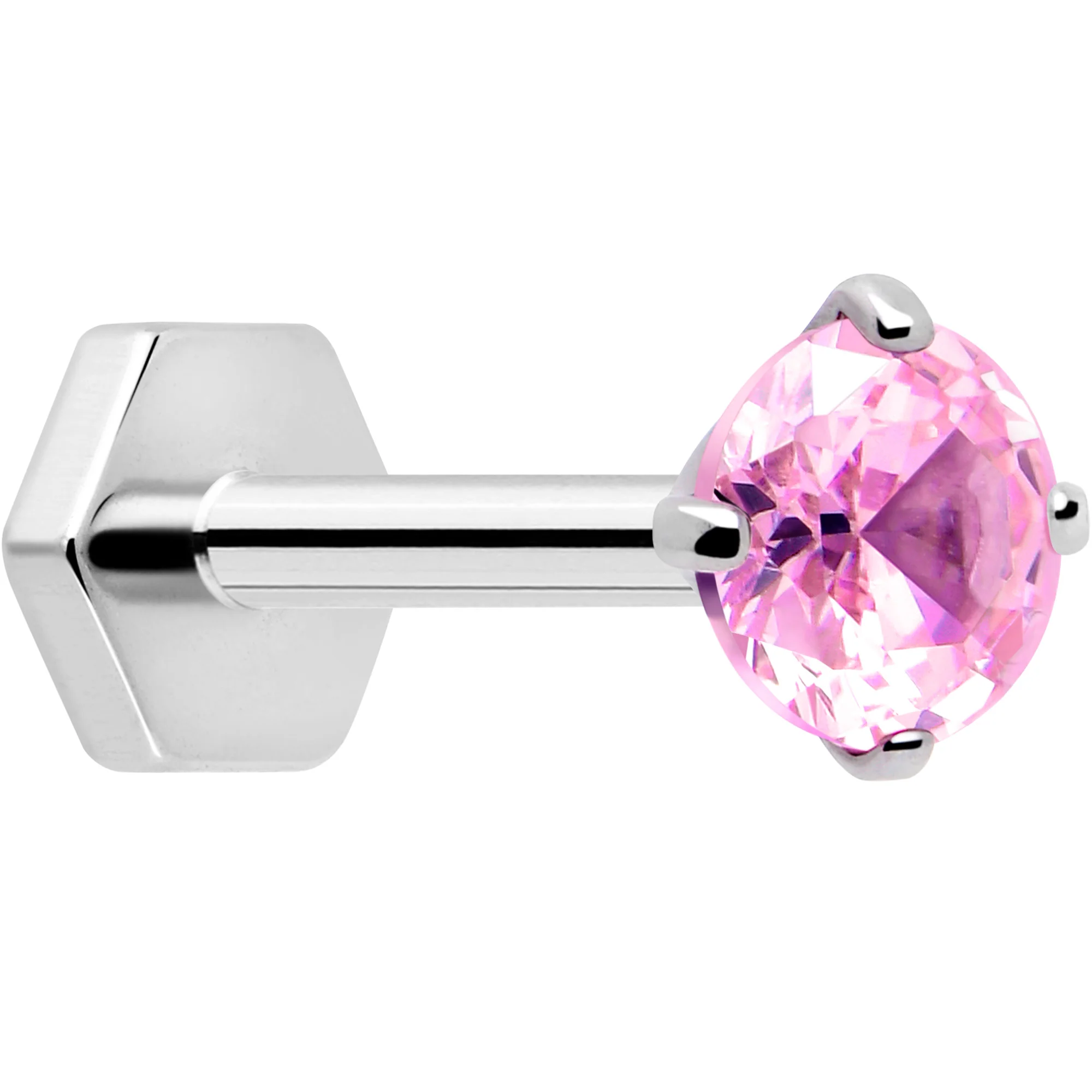 18G 5/16 CZ Implant Grade Titanium Reversible Threadless Flatback - Image 13