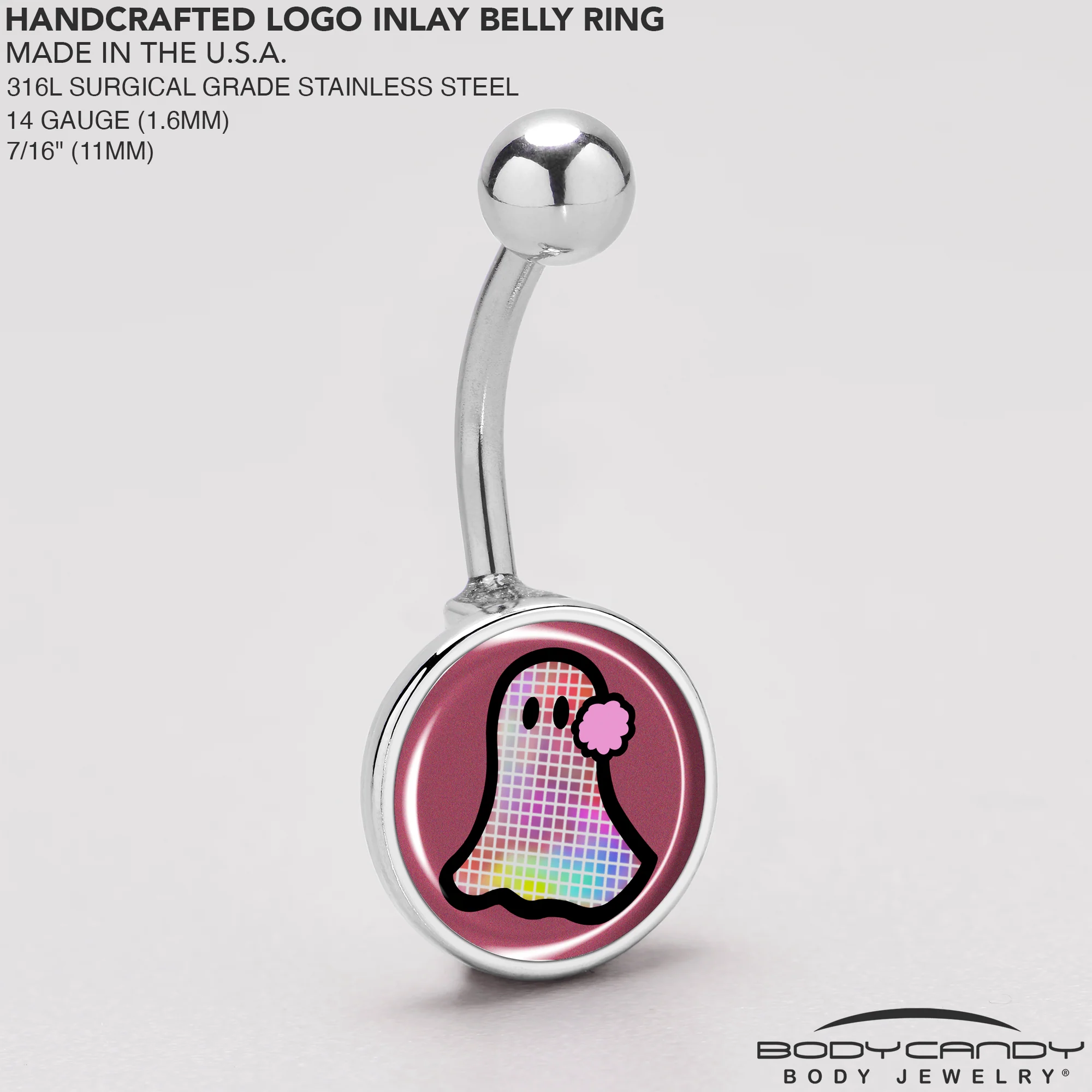 Disco Spirit Ghost Belly Ring by Onyx O - Image 5