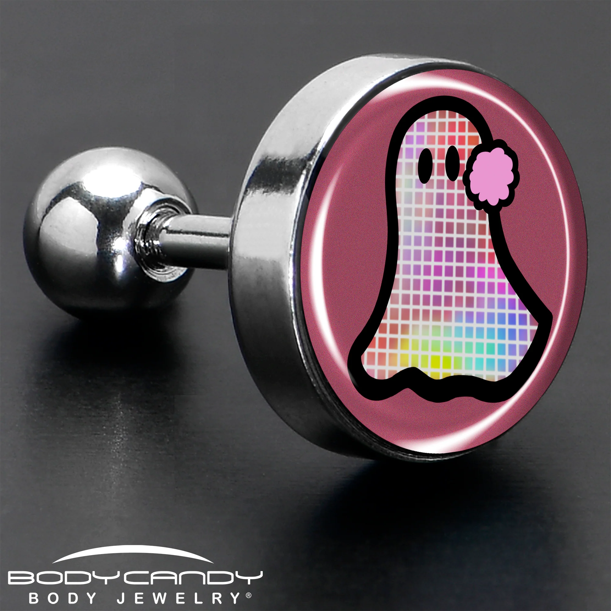 16G 1/4 Disco Spirit Ghost Tragus Cartilage Earring by Onyx O - Image 7