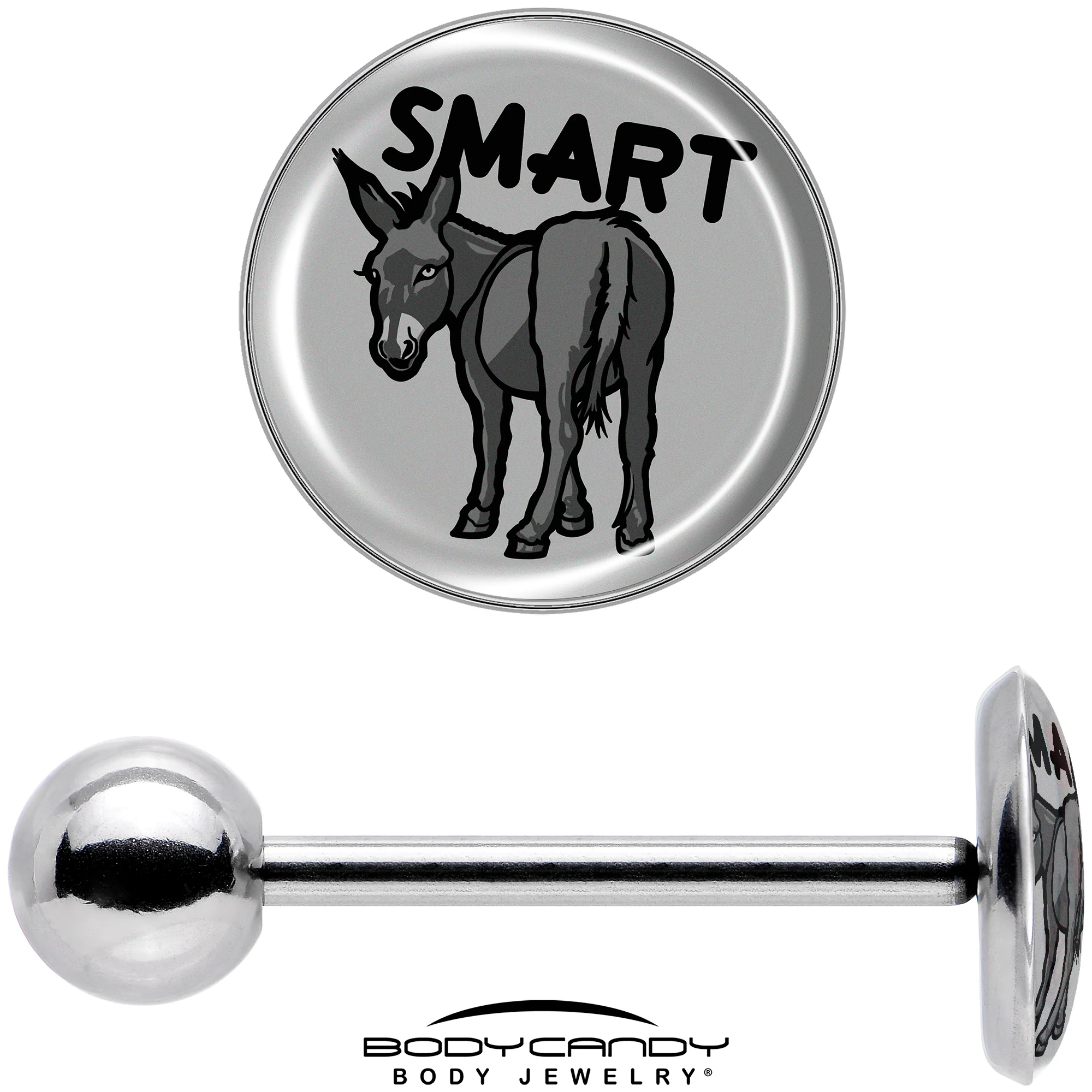 Donkey Smart Ass Barbell Tongue Ring by Onyx O - Image 7