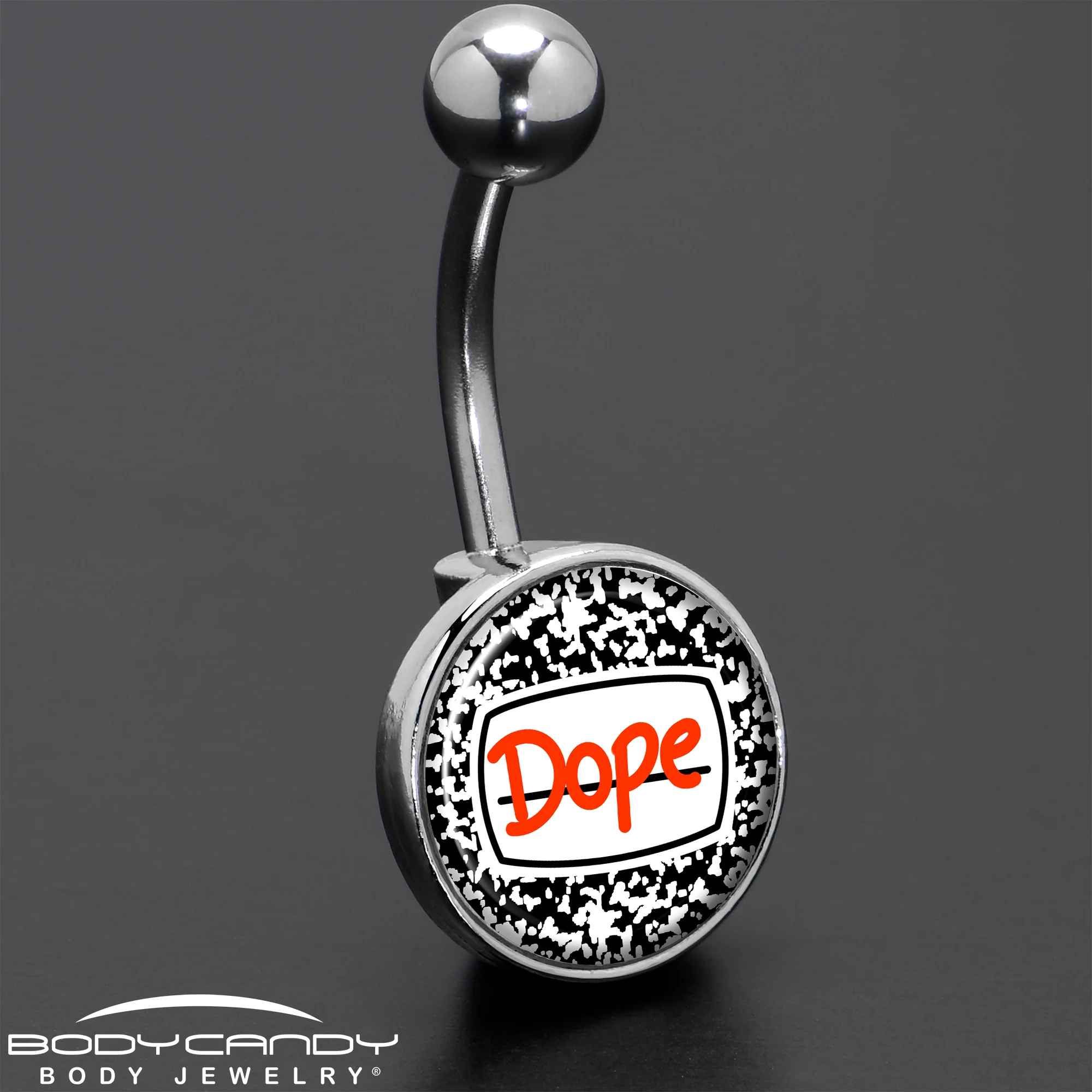 Dope Composition Notebook Belly Ring by Onyx O - Image 8