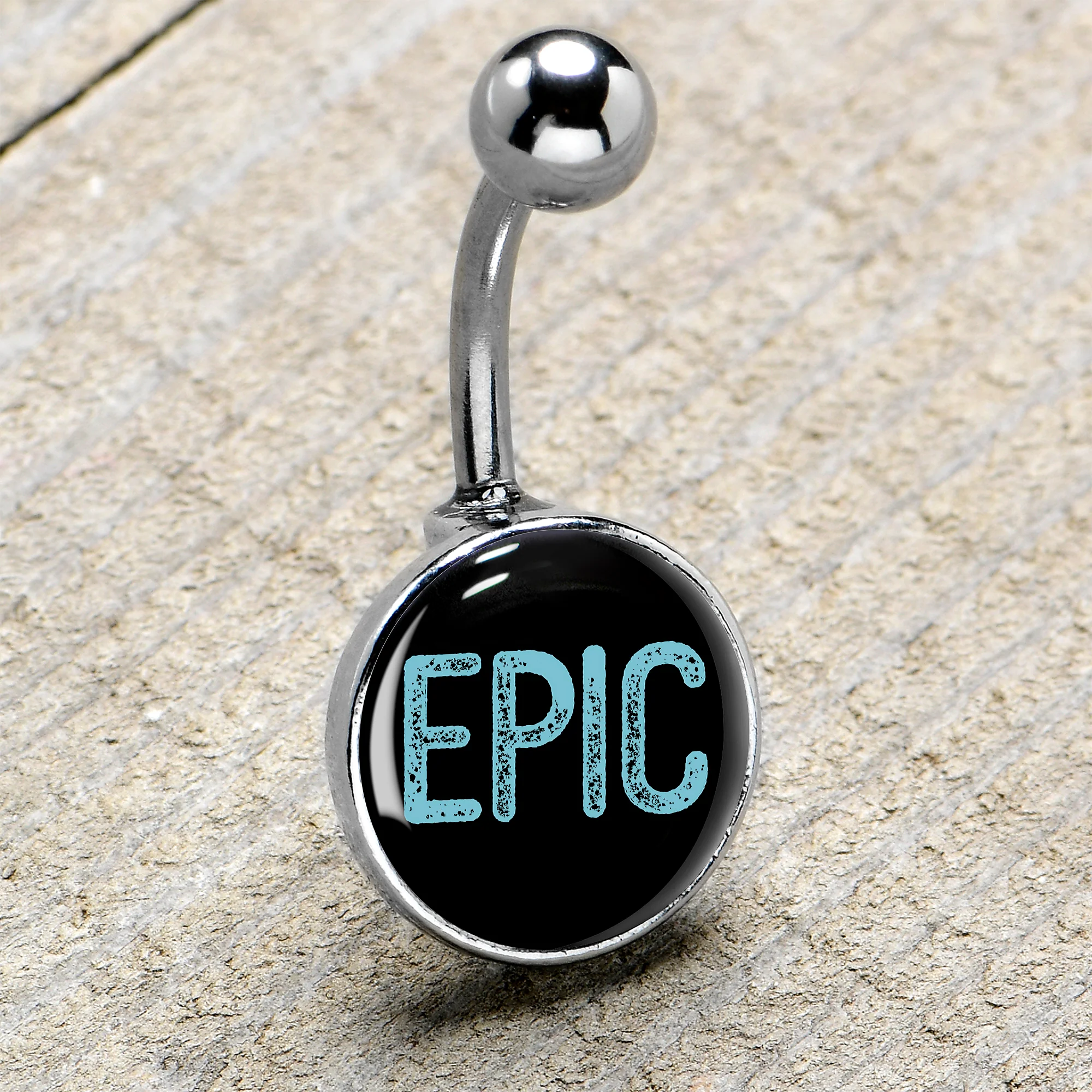 Epic Blue Belly Ring - Image 8