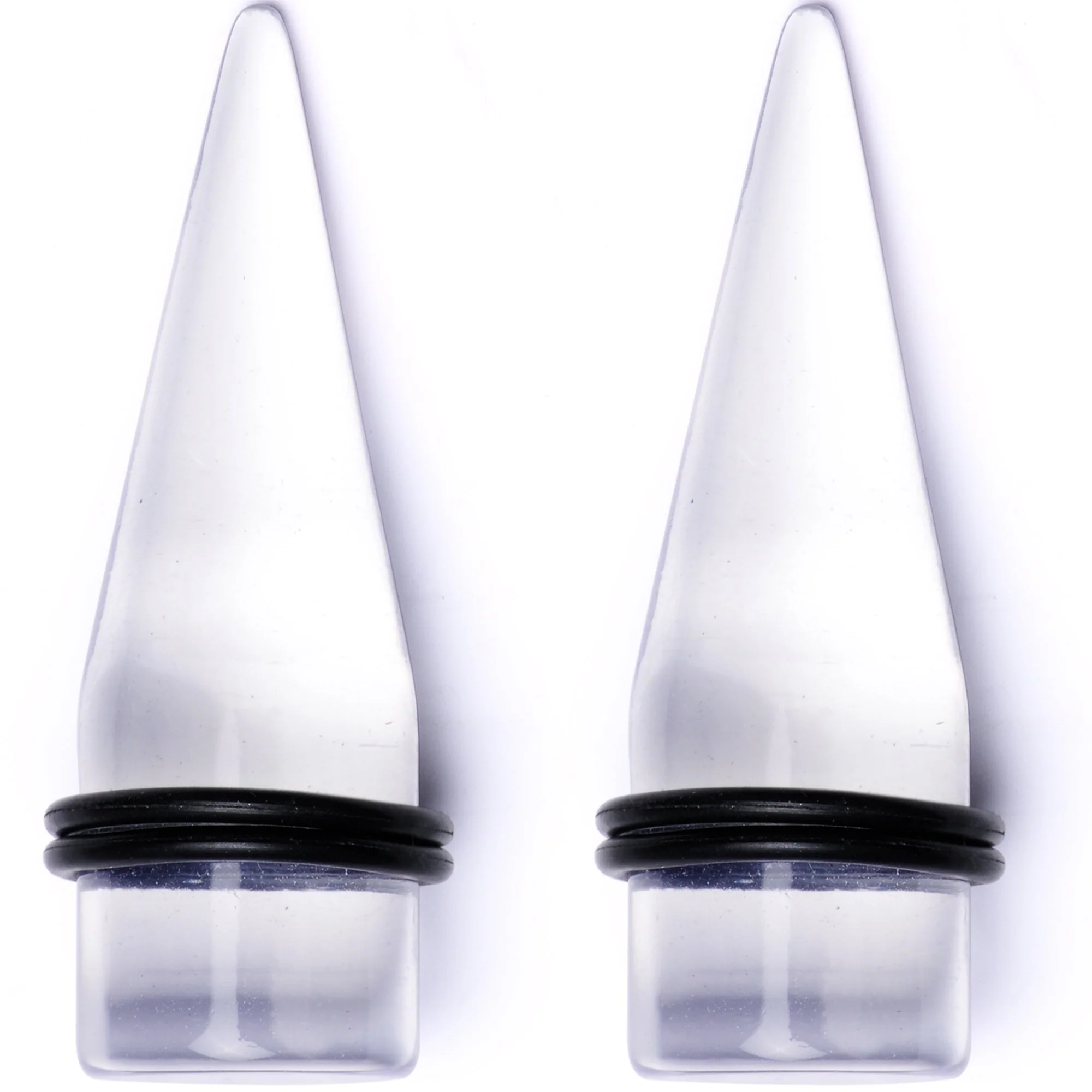 Freaky Fun Lightweight Clear Acrylic Straight Taper Set 2mm to 1 Inch - Image 2