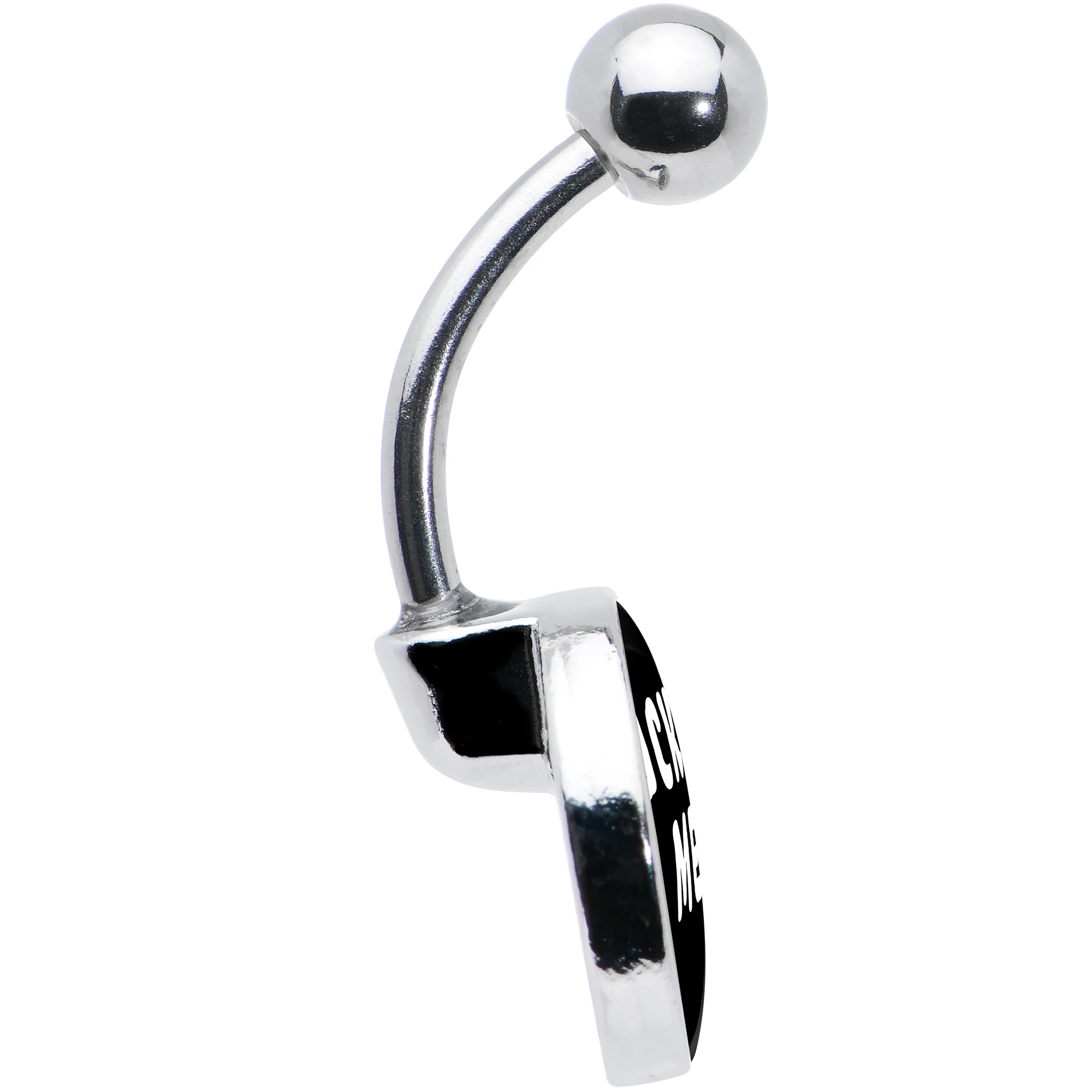 F*ck Me Black White Belly Ring - Image 7