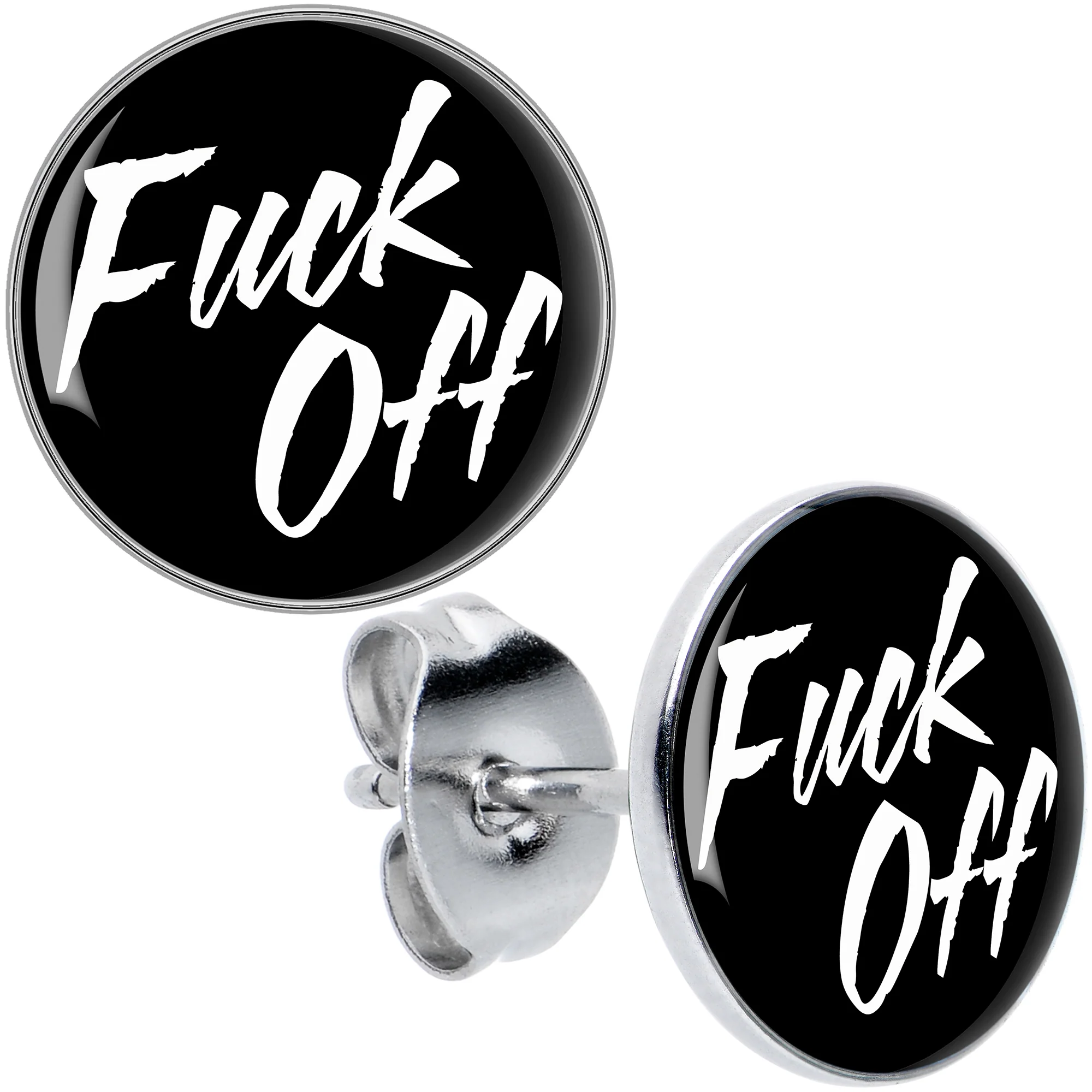 F*ck Off Stud Earrings