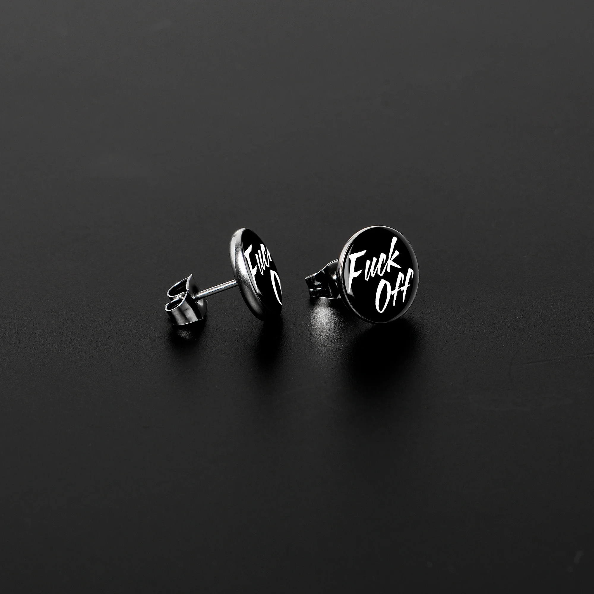 F*ck Off Stud Earrings - Image 3