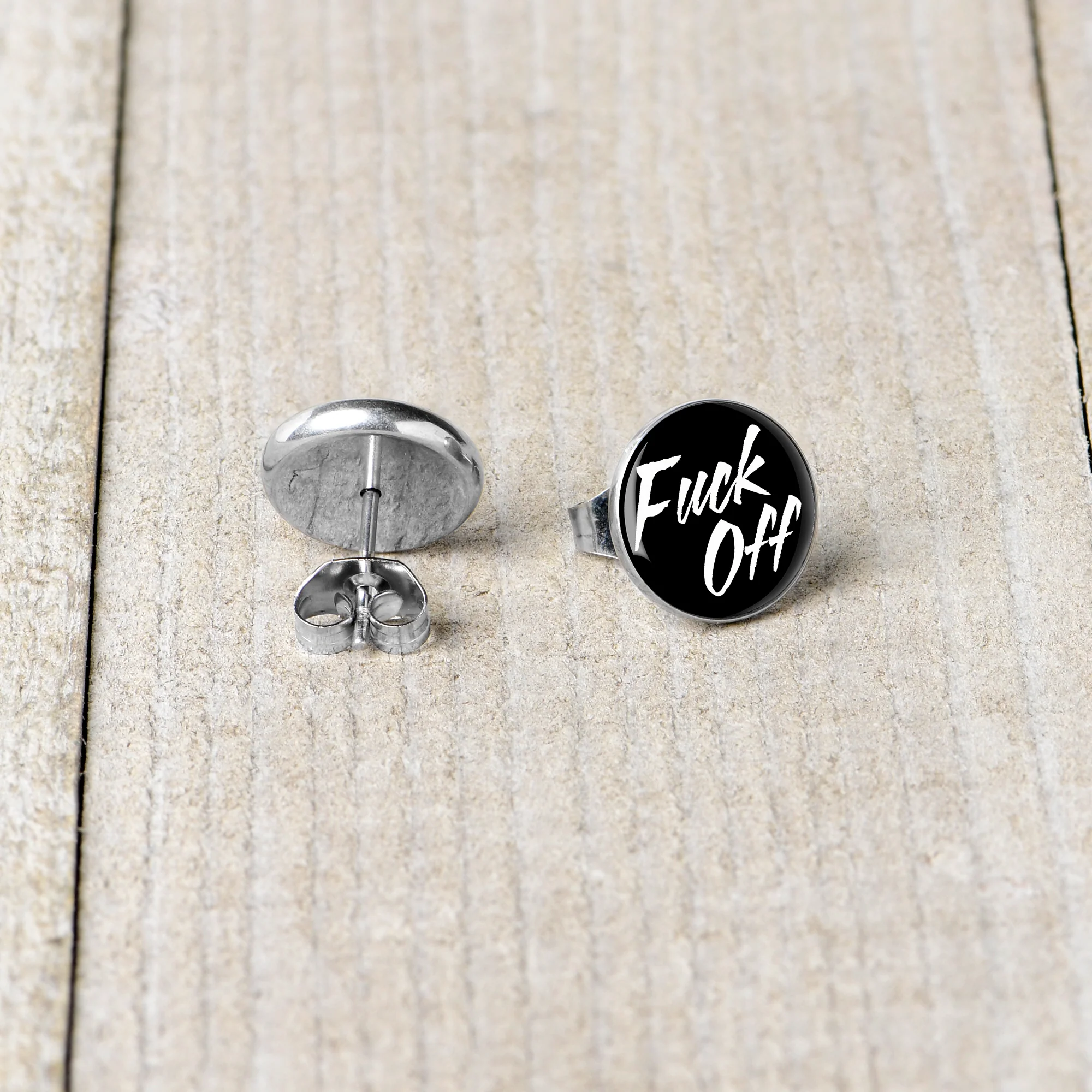 F*ck Off Stud Earrings - Image 5