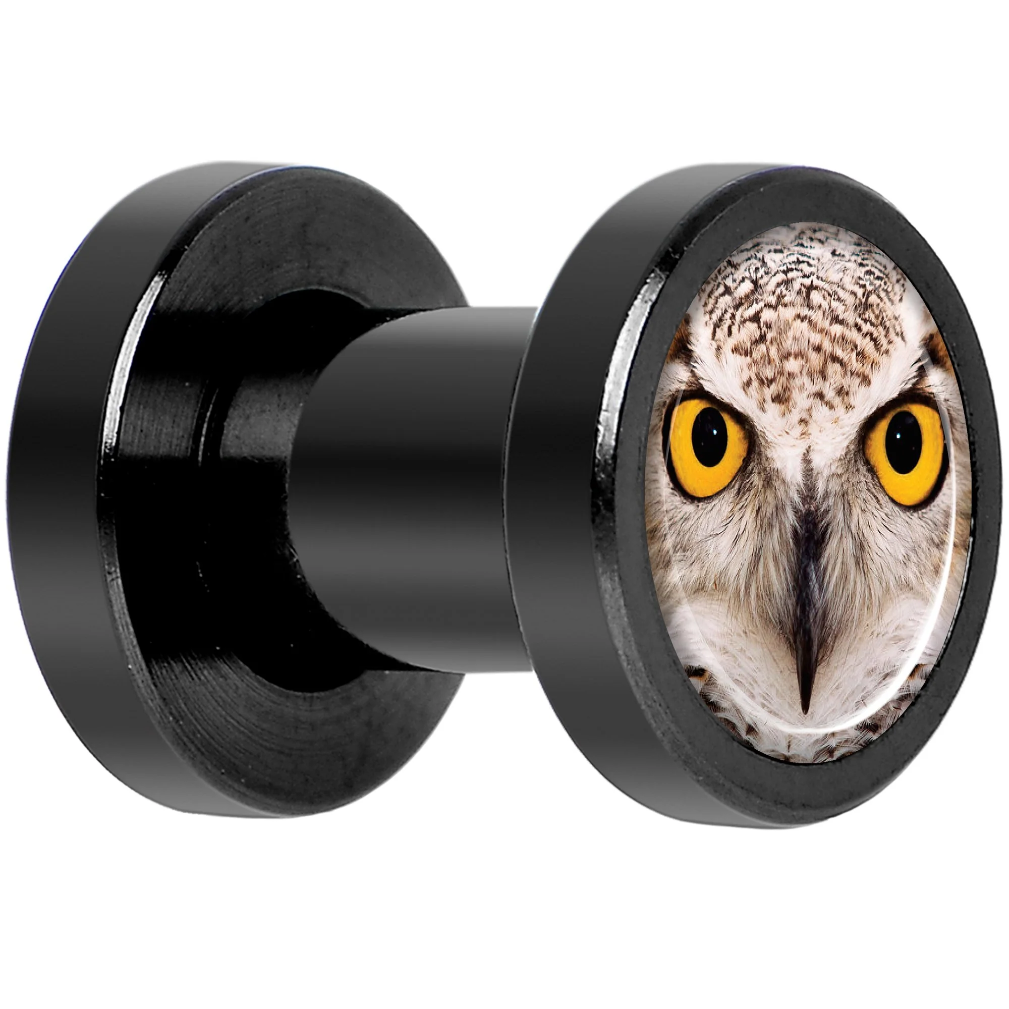 Full Color Owl Black Anodized Screw Fit Plug Set 4G - Image 2