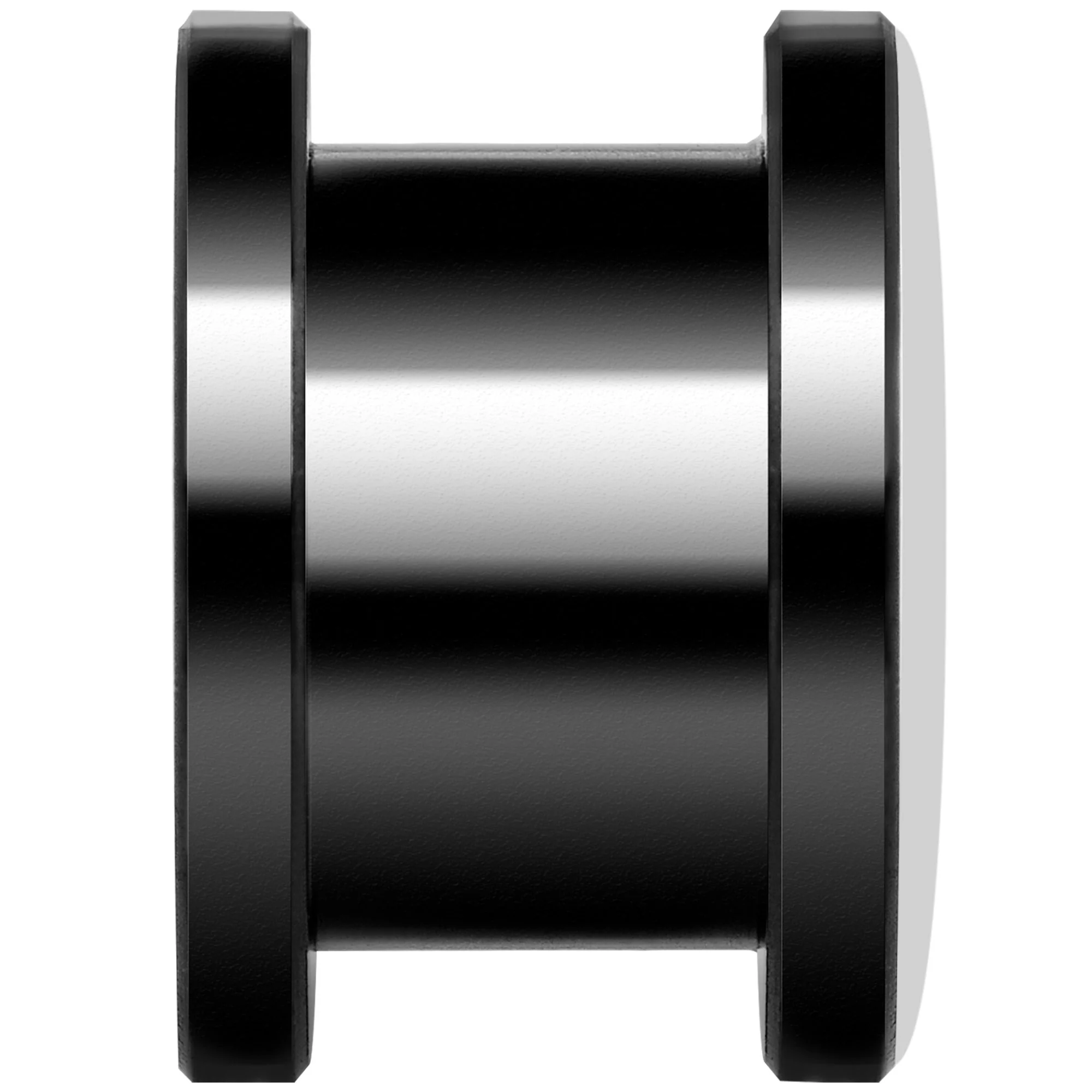 Full Color Tiger Eyes Black Anodized Screw Fit Plug Set 1/2 - Image 3