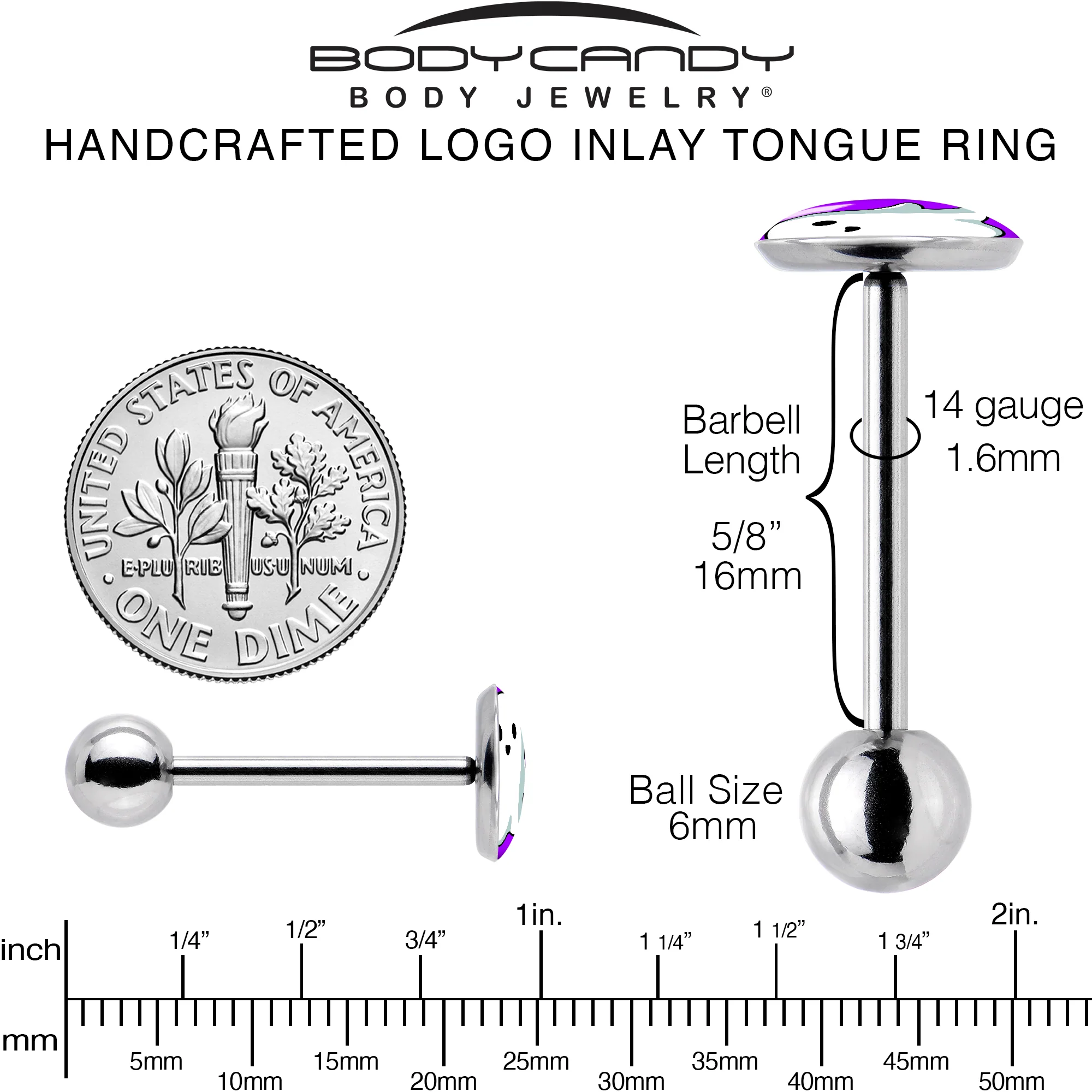 Ghost Barbell Tongue Ring by Onyx O - Image 5