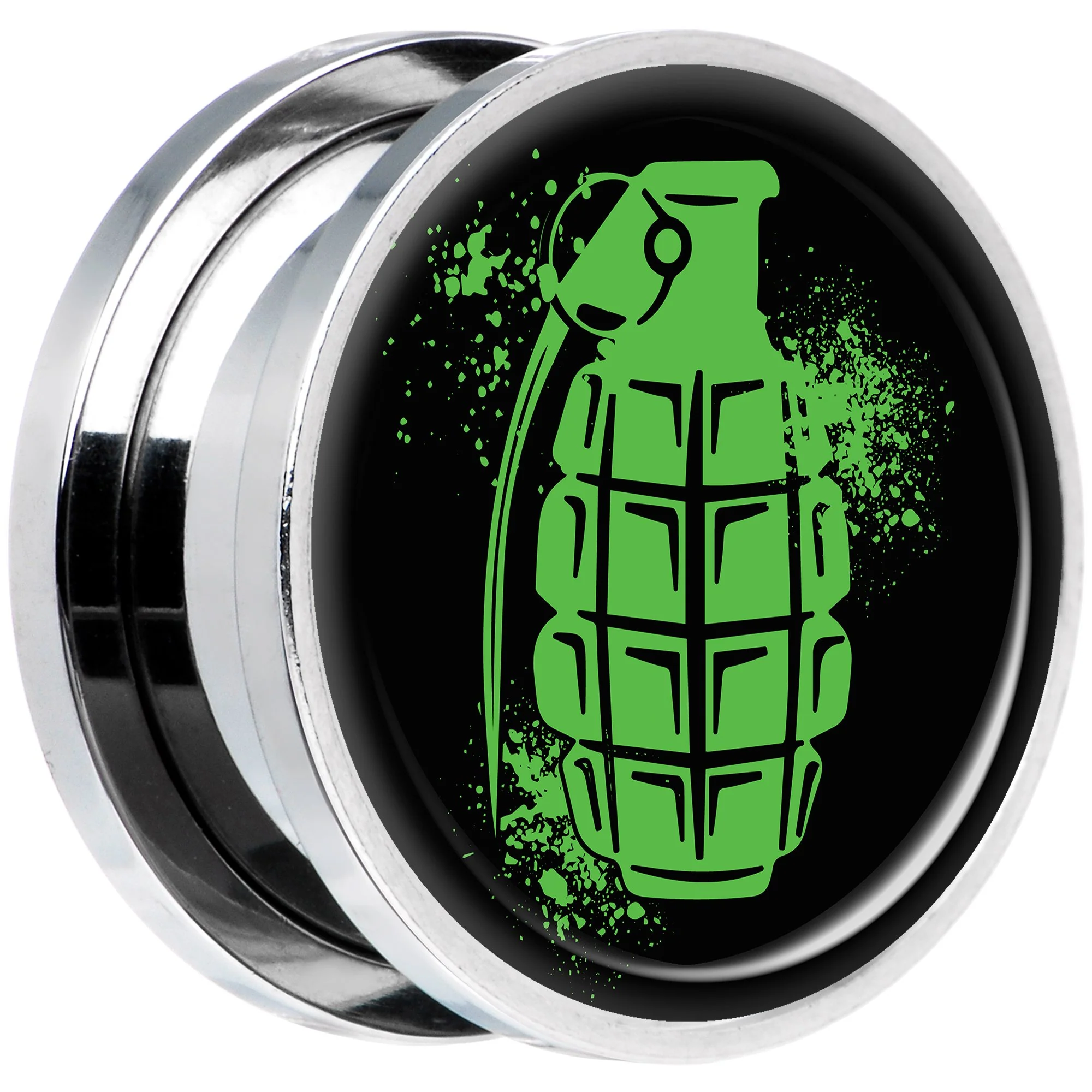 Green Grenade Steel Screw Fit Plug Set 18mm - Image 2