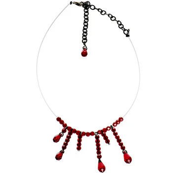 Handmade Vampire Kiss Choker Necklace Created with Crystals - Image 2
