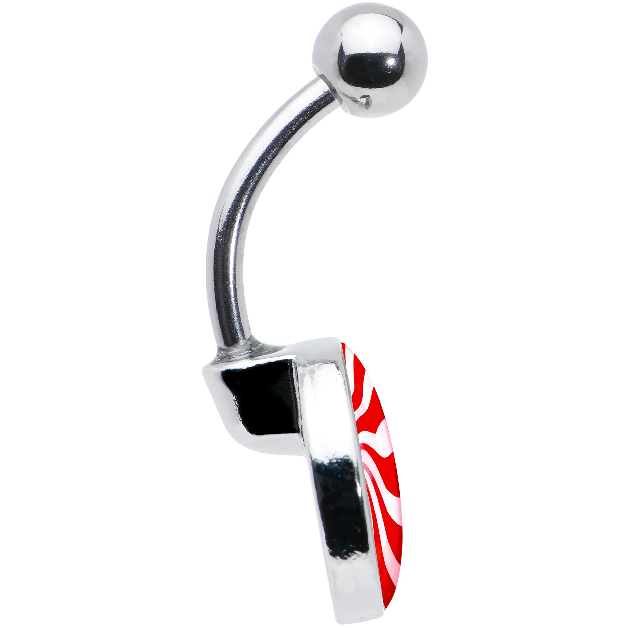 Holiday Peppermint Candy Belly Ring - Image 4