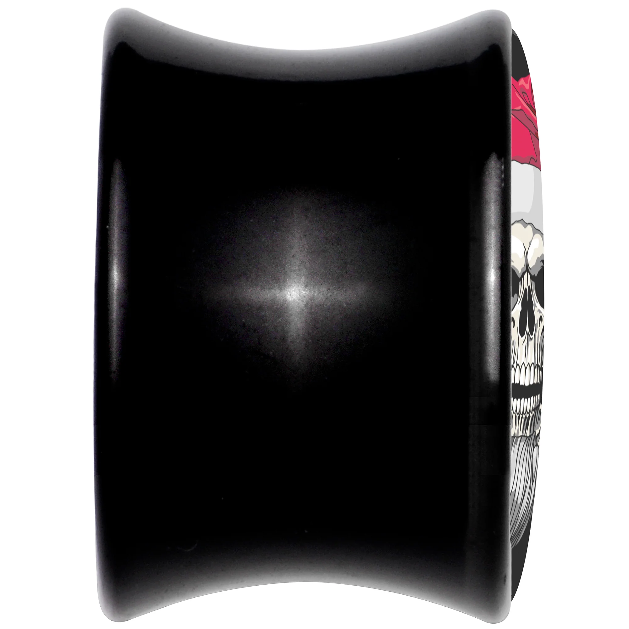 Holiday Skeleton Santa Claus Black Acrylic Saddle Plug Set by Onyx O - Image 2