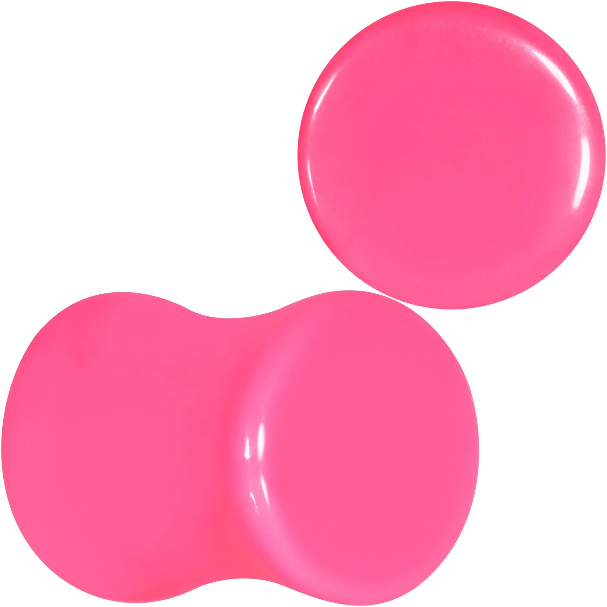 Hot Pink Acrylic Saddle Plug Set 8G to 00G - Image 5