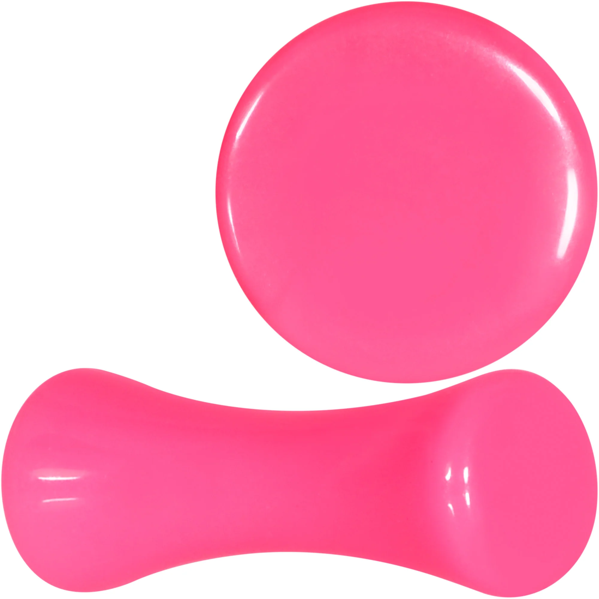 Hot Pink Acrylic Saddle Plug Set 8G to 00G - Image 7