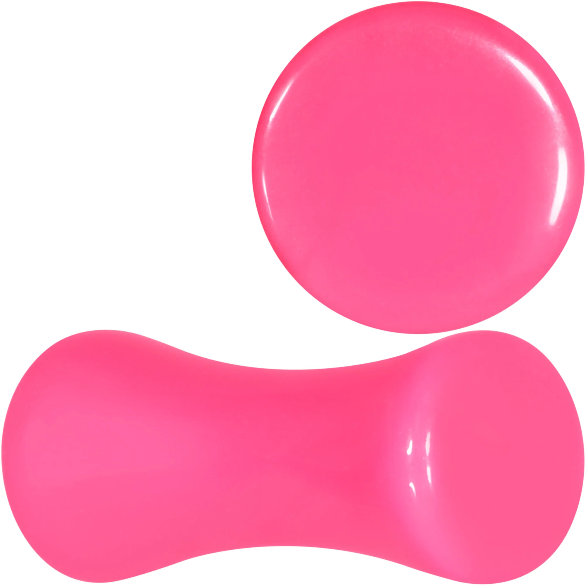 Hot Pink Acrylic Saddle Plug Set 8G to 00G - Image 8