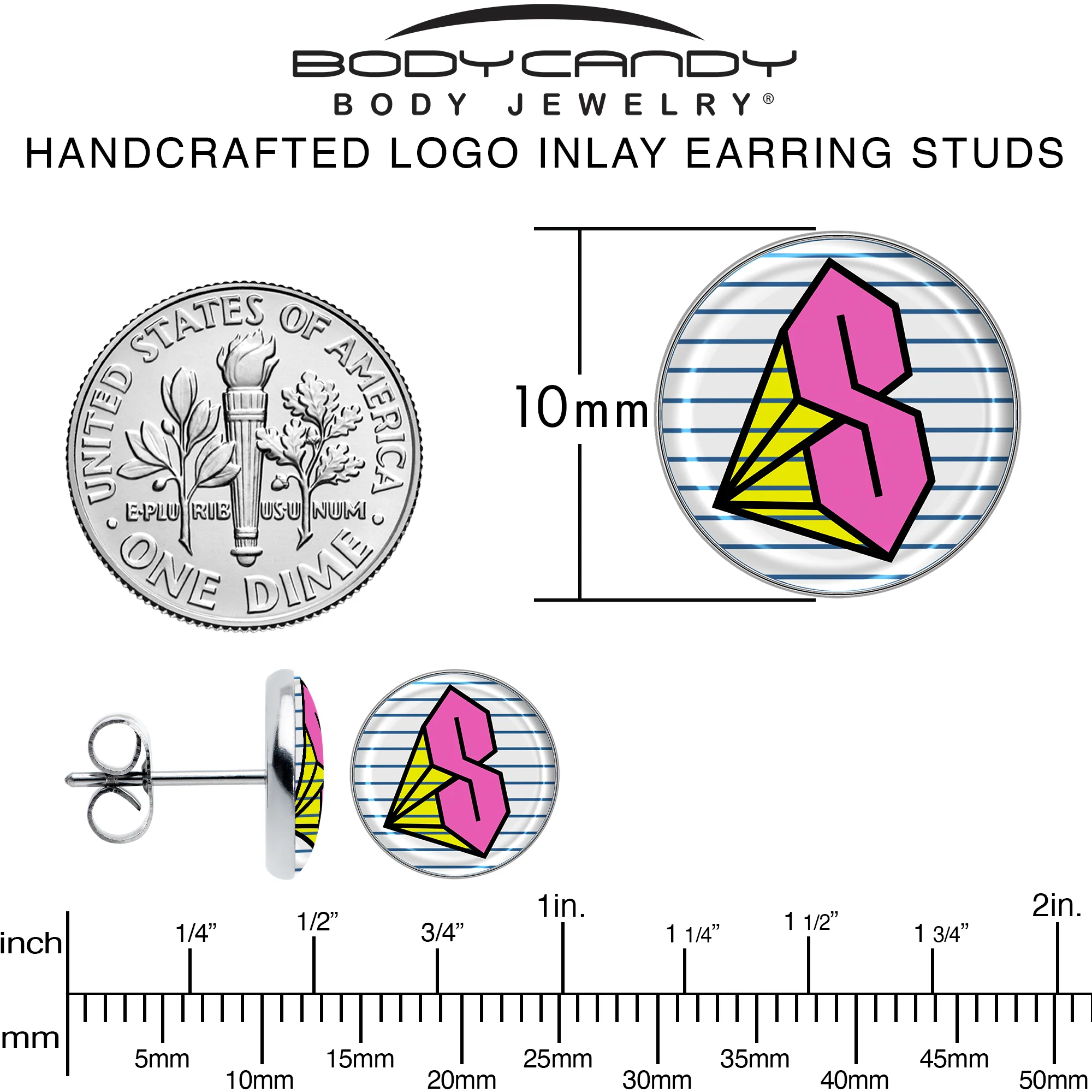 Hot Pink Cool S Stud Earrings by Onyx O - Image 6