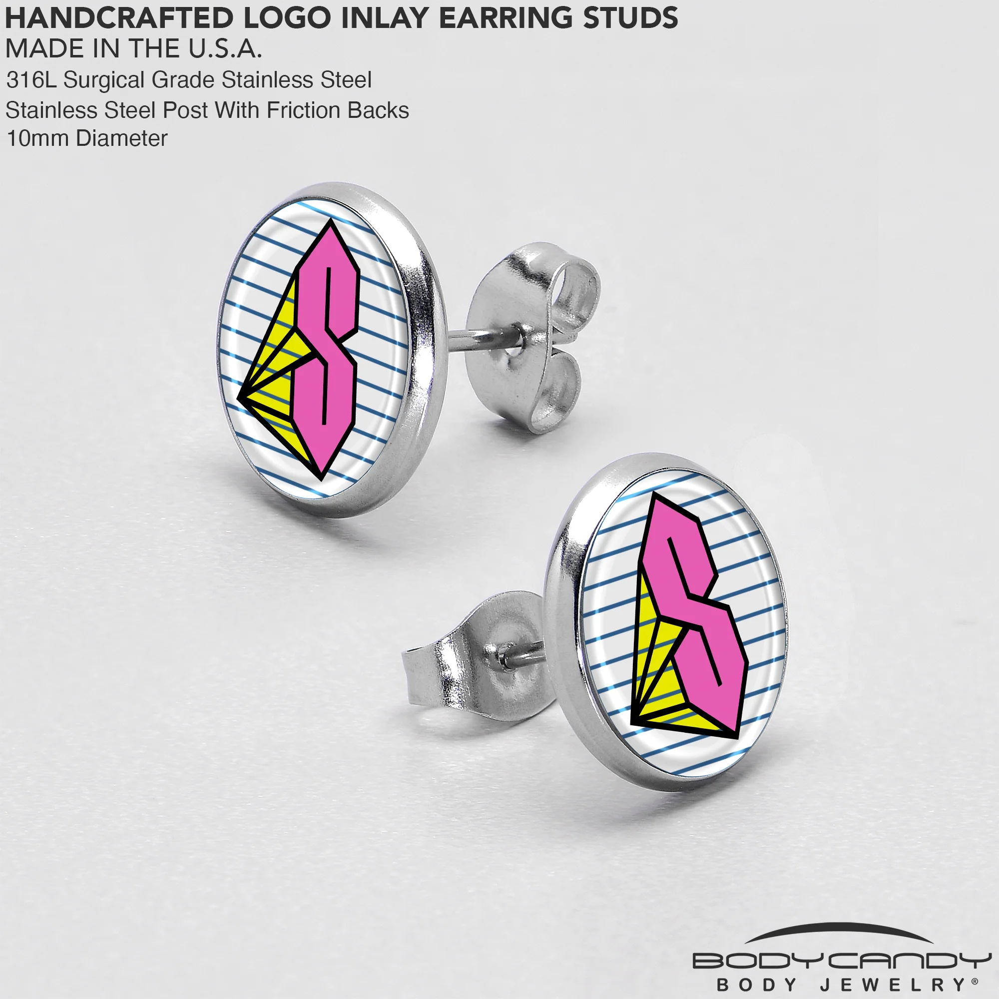 Hot Pink Cool S Stud Earrings by Onyx O - Image 7