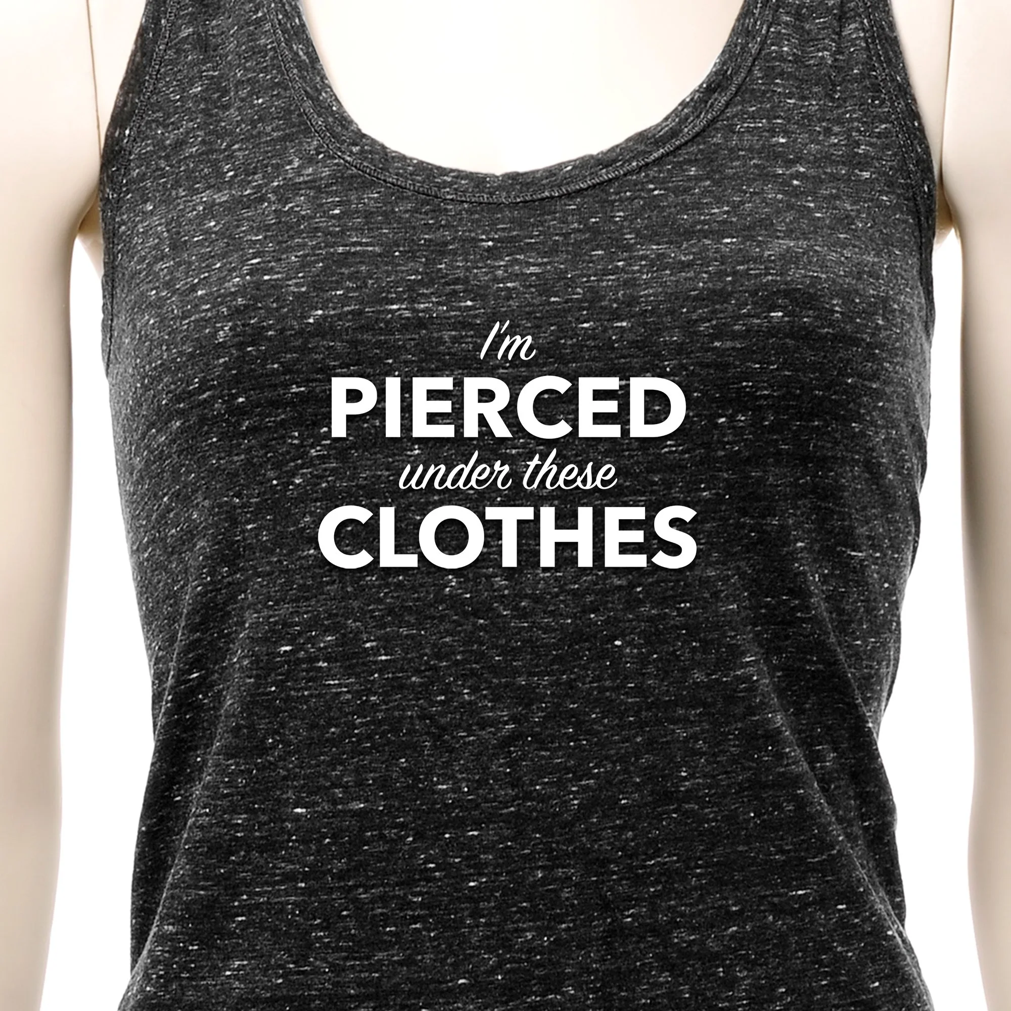 I'm Pierced Under These Clothes Cosmic Twist Back Tank Top - Image 4