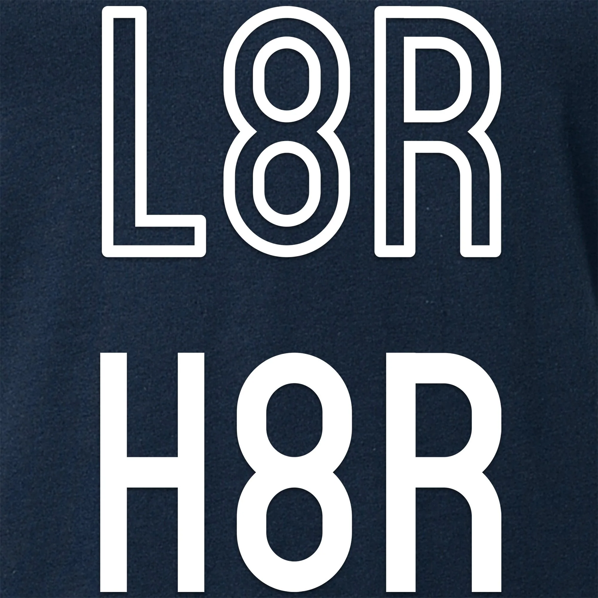 L8R H8R Black V-Neck Tee Shirt - Image 2