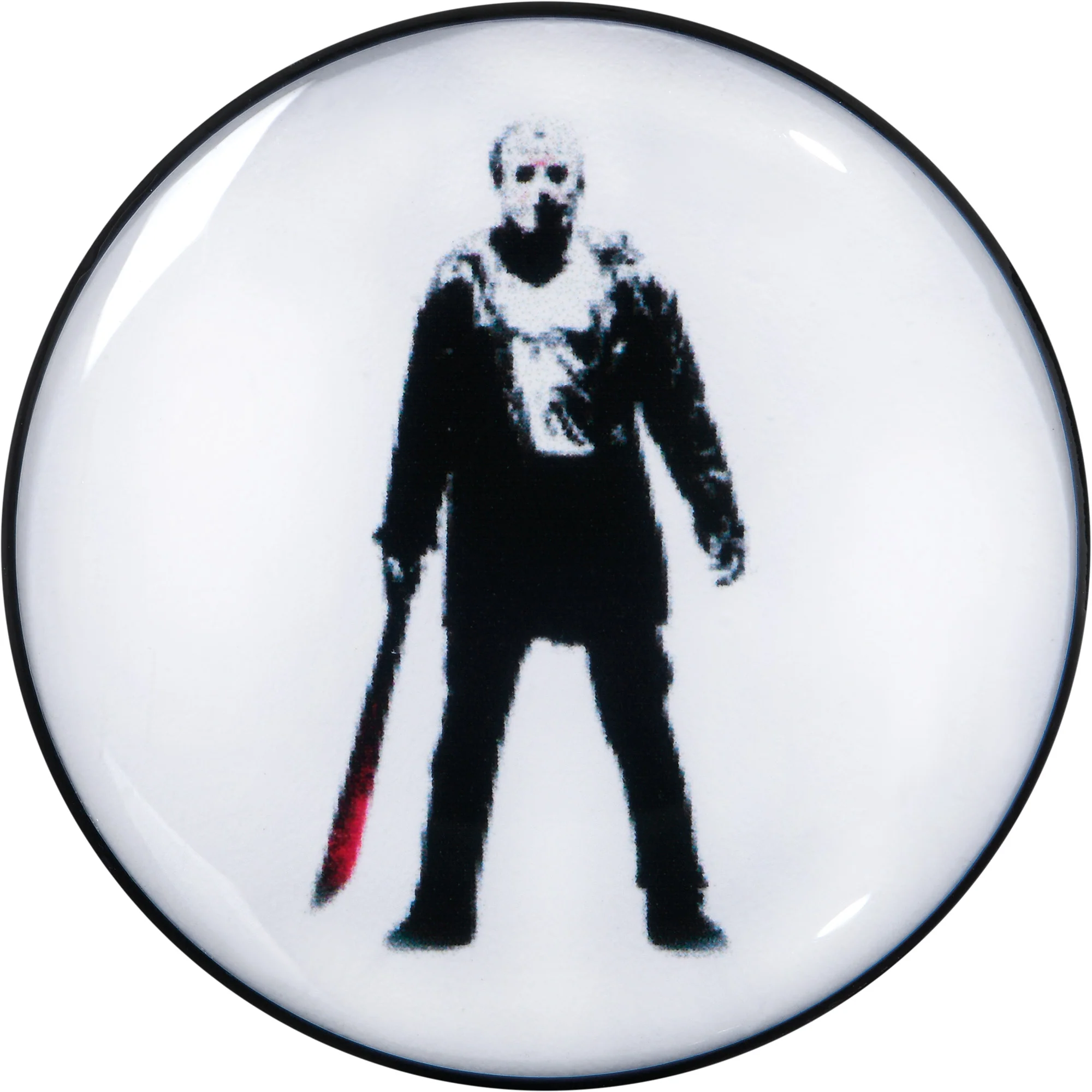 Licensed Friday the 13th Black Jason Voorhees Screw Fit Plug Set - Image 4