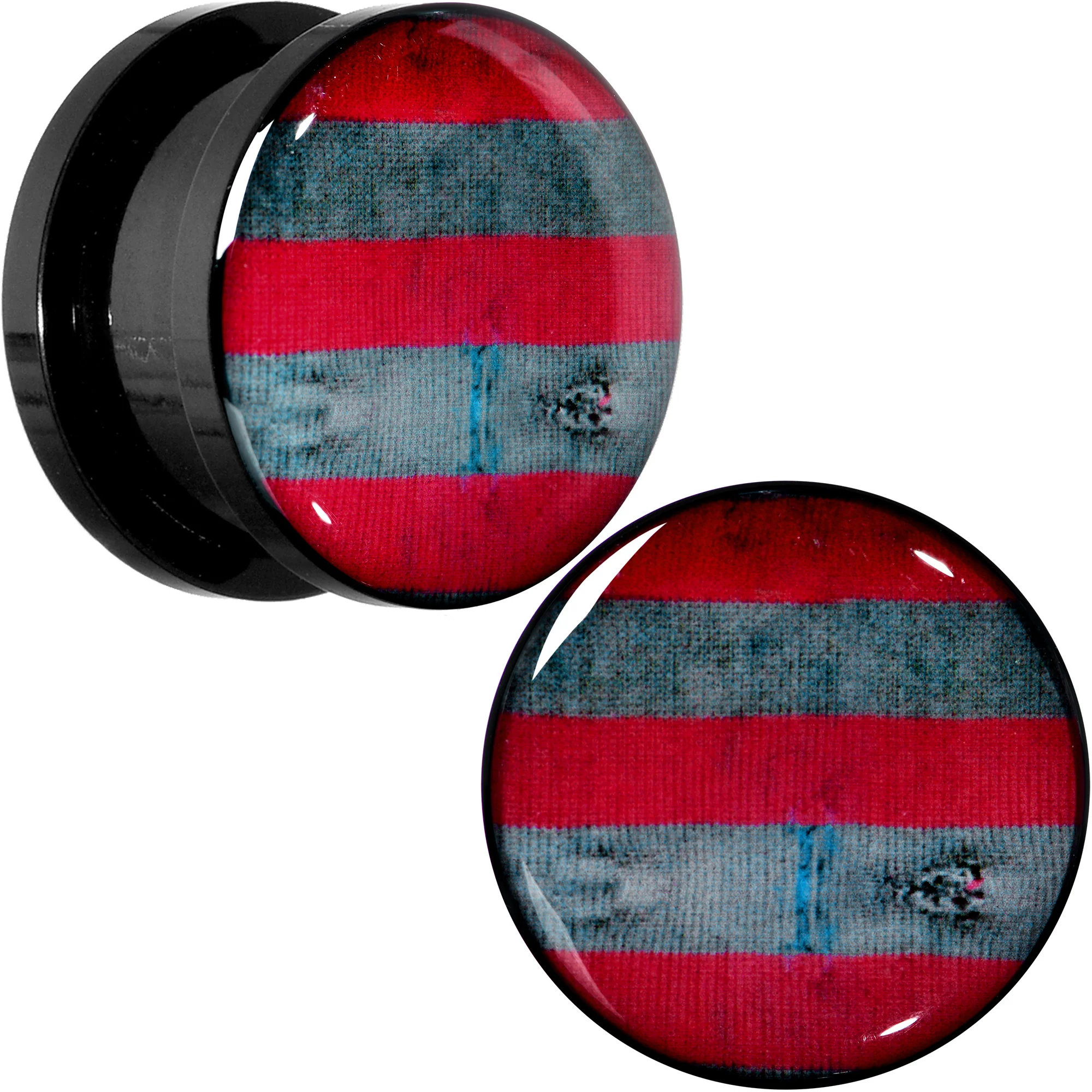 Licensed Nightmare on Elm Street Freddy Stripes Screw Fit Plug Set - Image 11