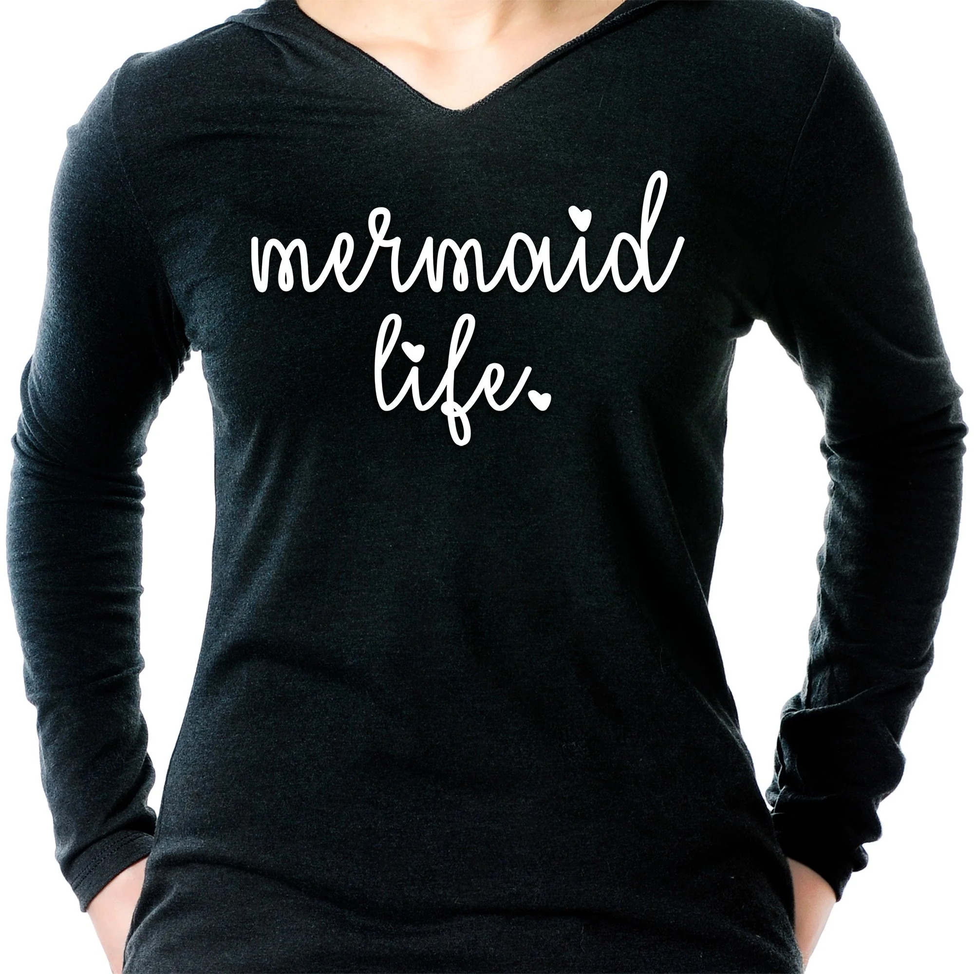 Mermaid Life Tapered Long Sleeve Hoodie - Image 6