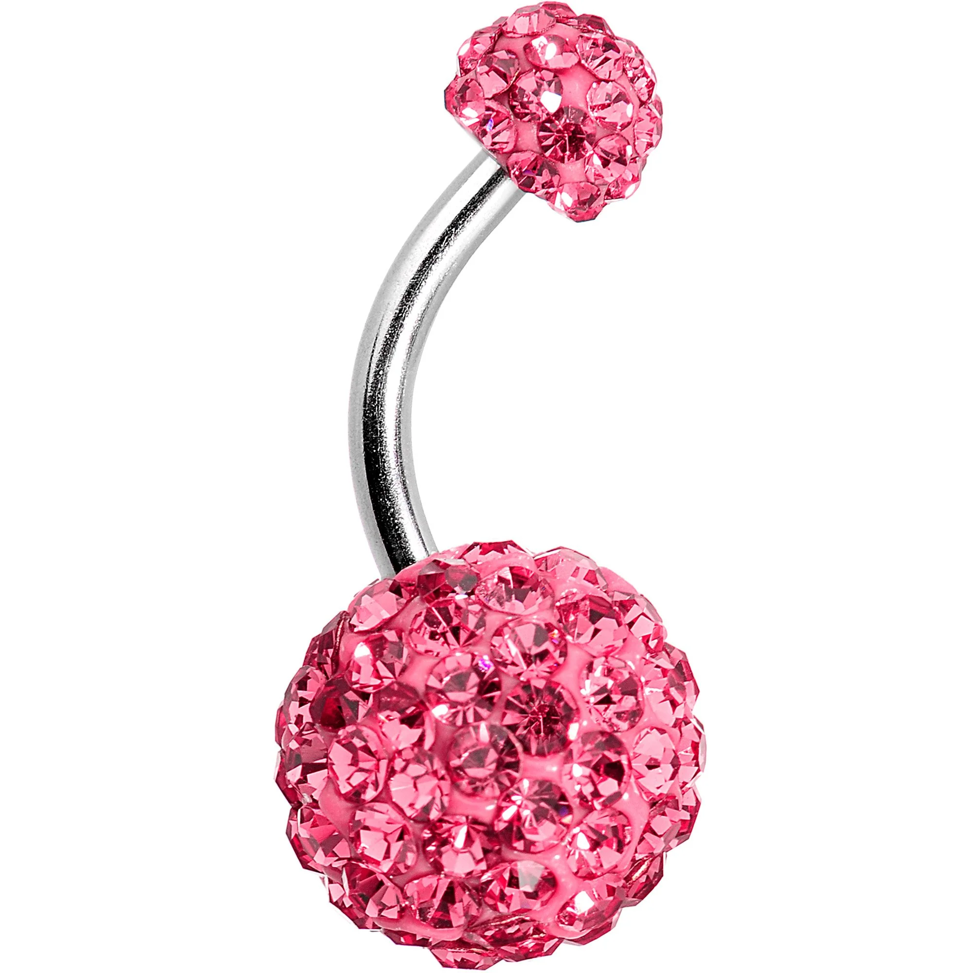 Multi Color Gem Candy Cluster Belly Ring Set of 5 - Image 3