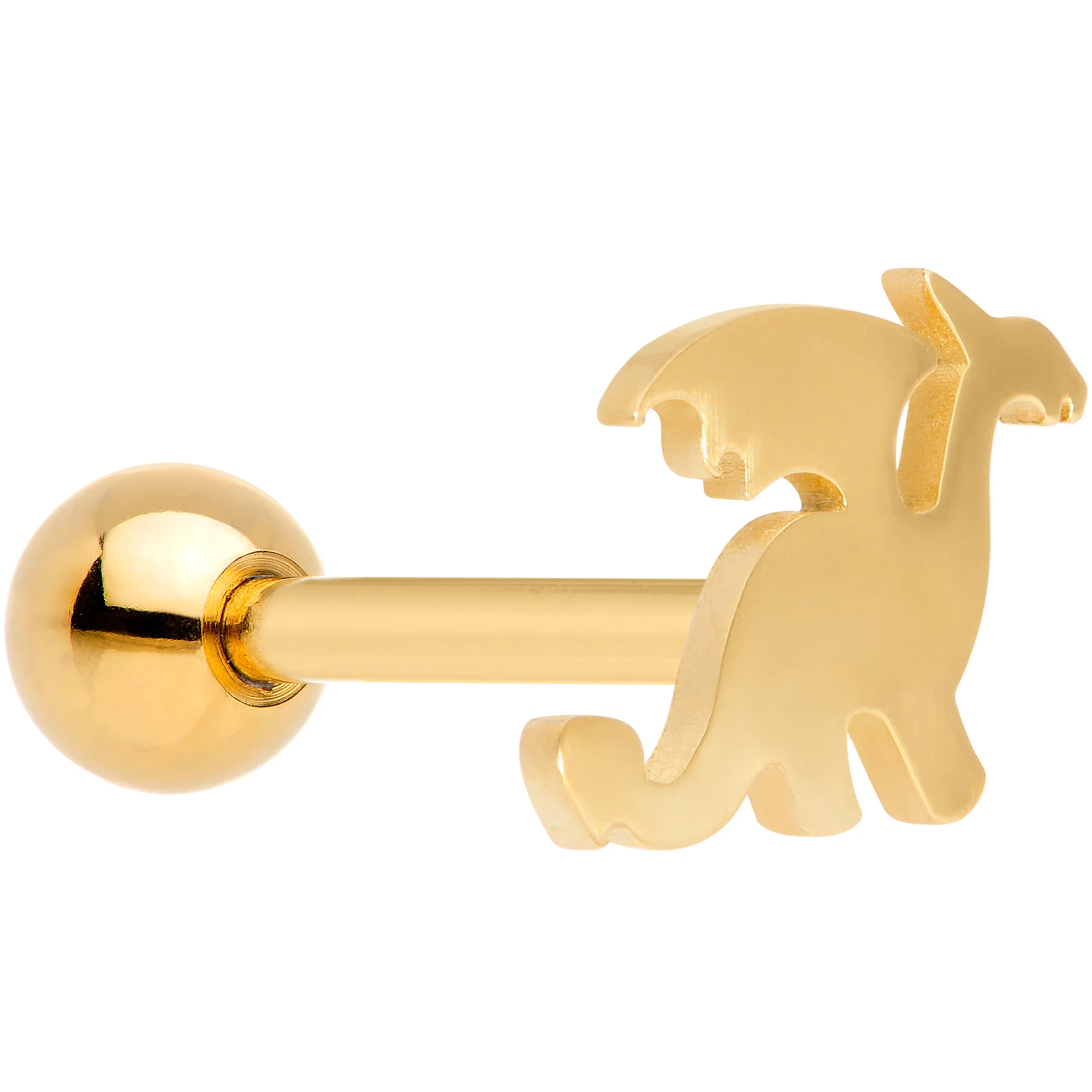 Multicolor Fantasy Dragon Barbell Tongue Ring Set of 4 - Image 3
