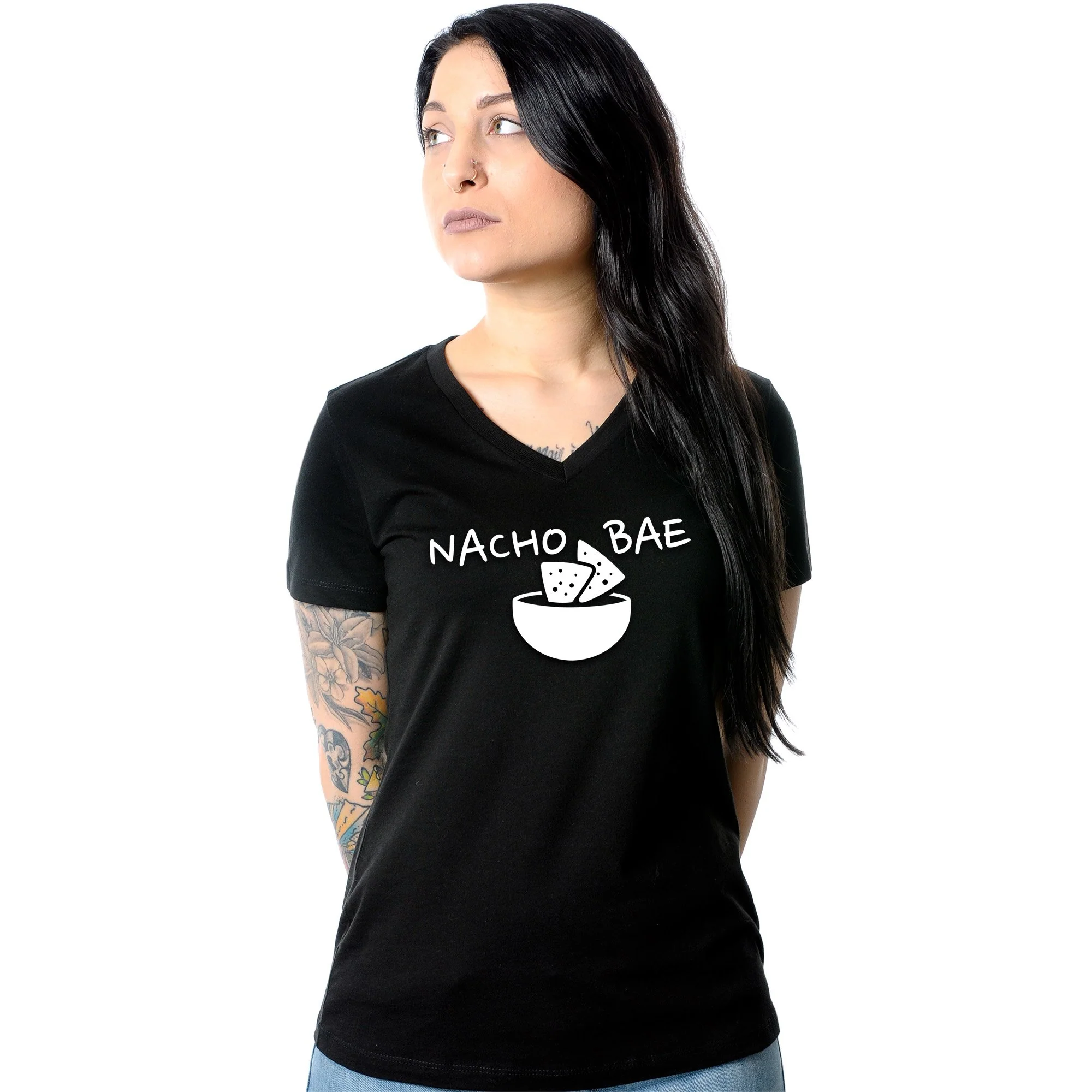 Nacho Bae Tapered V-Neck Tee Shirt - Image 7