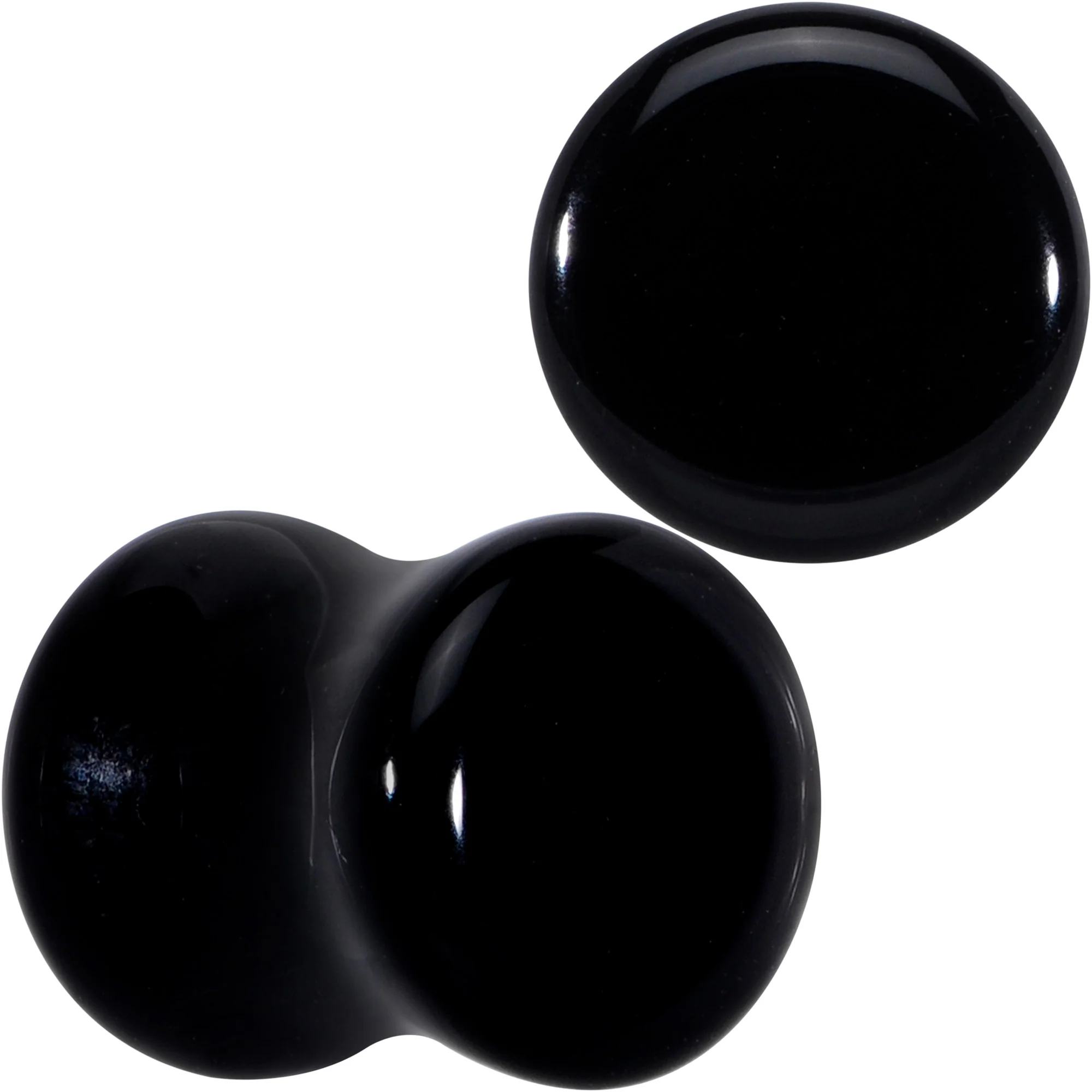 Natural Black Agate Stone Saddle Plug Set - Image 6