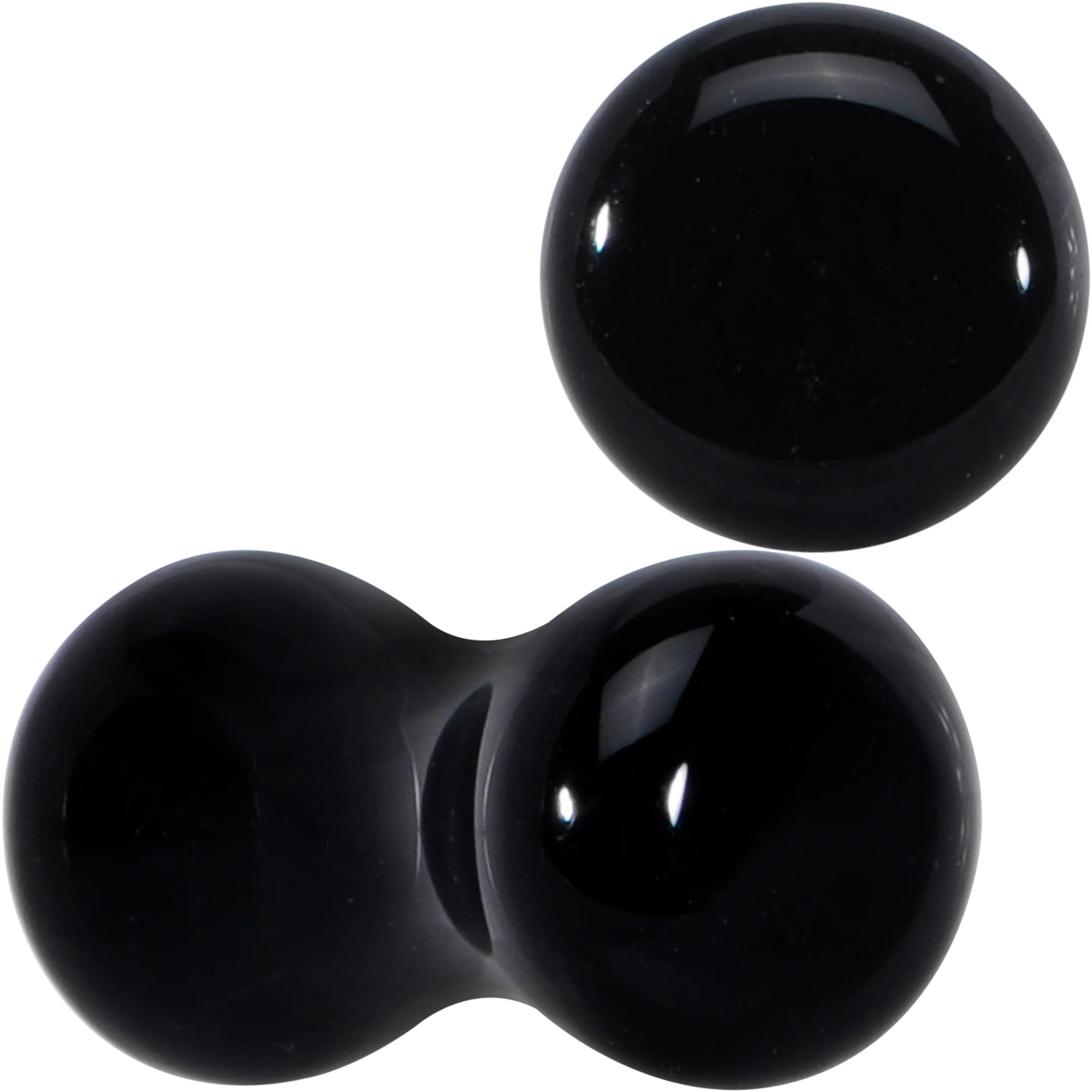 Natural Black Agate Stone Saddle Plug Set - Image 8