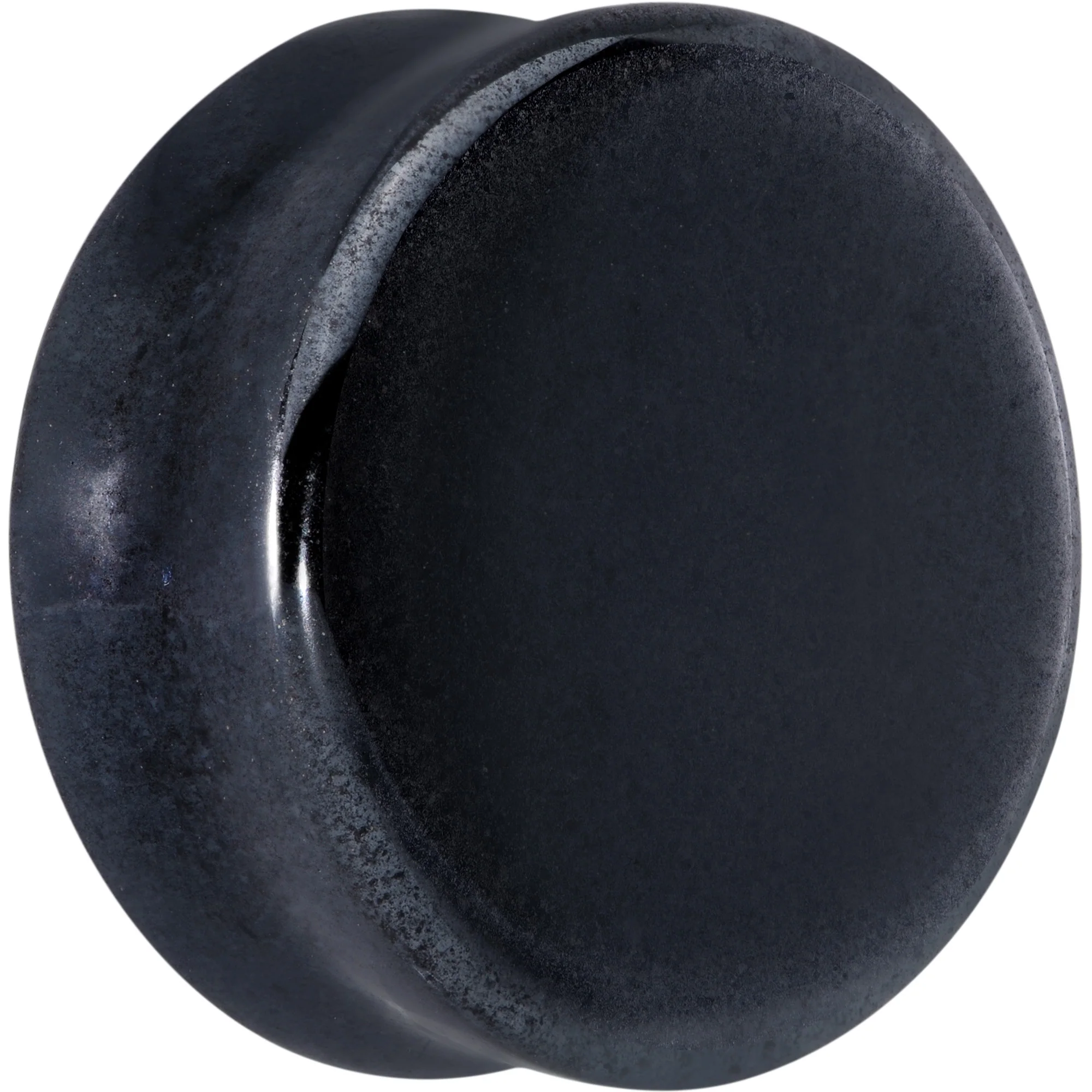 Natural Black Hematite Stone Saddle Plug Set - Image 3