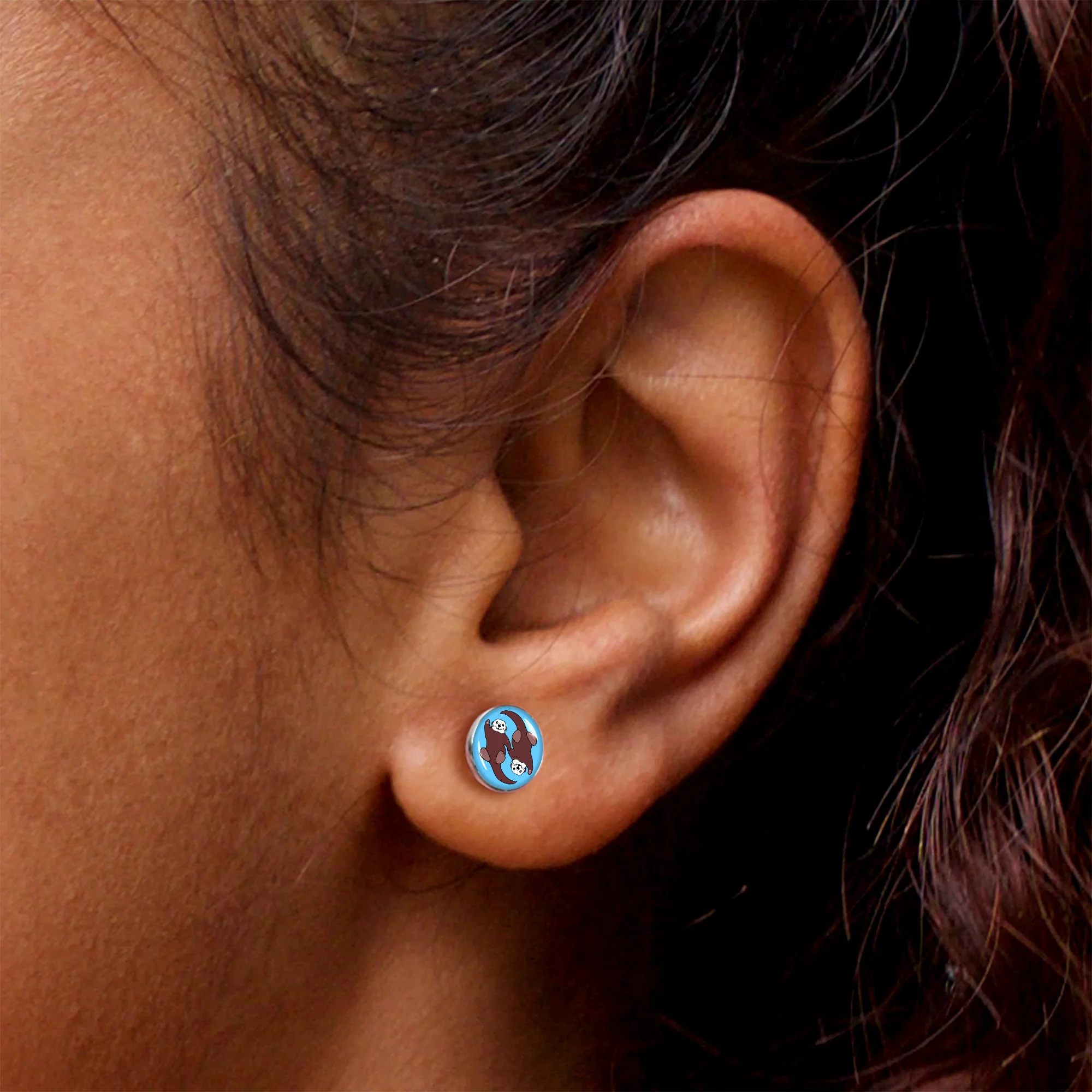 Oh My Otters Animal Stud Earrings by Onyx O - Image 8