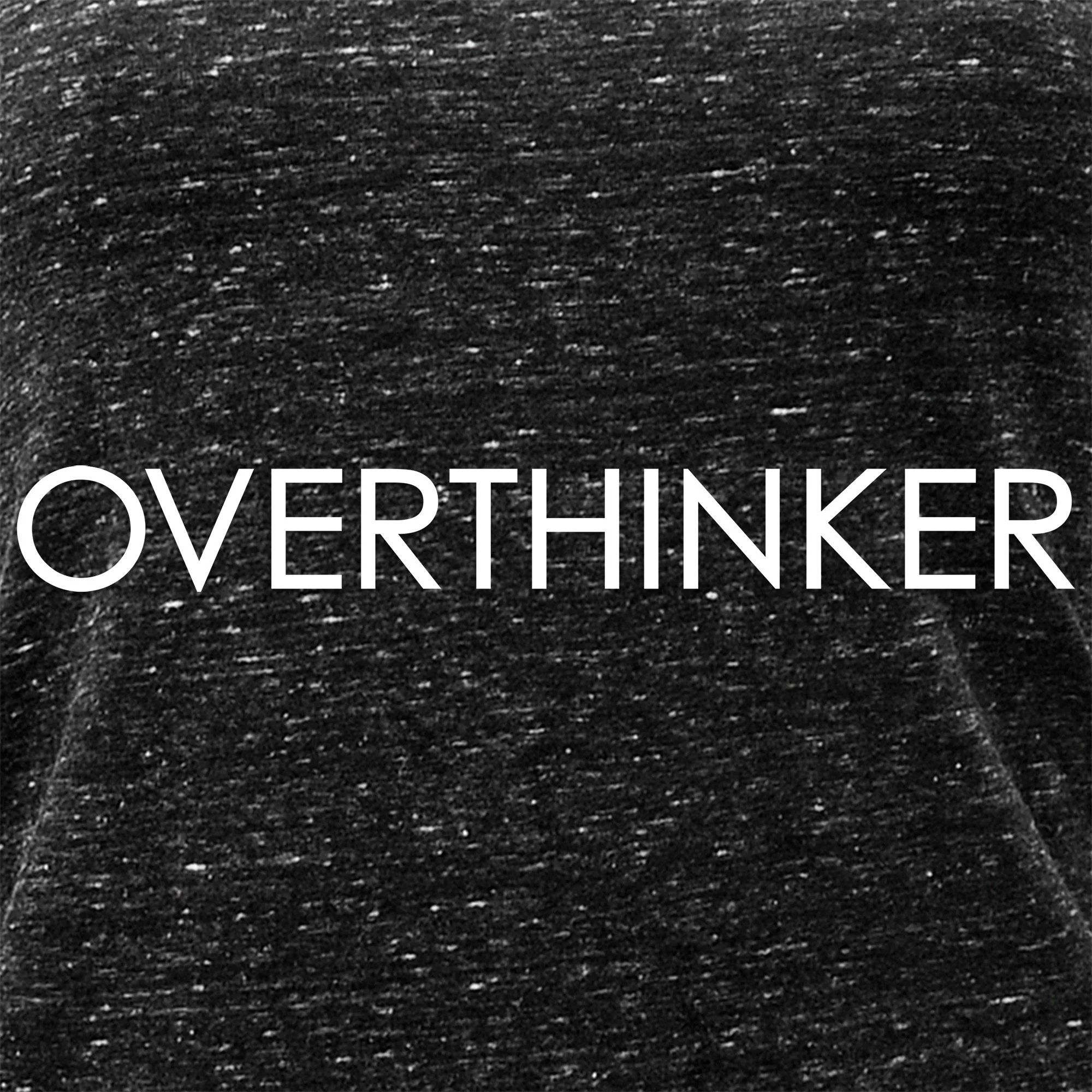 Overthinker Black Gray Cosmic Twist Back Tank Top - Image 2
