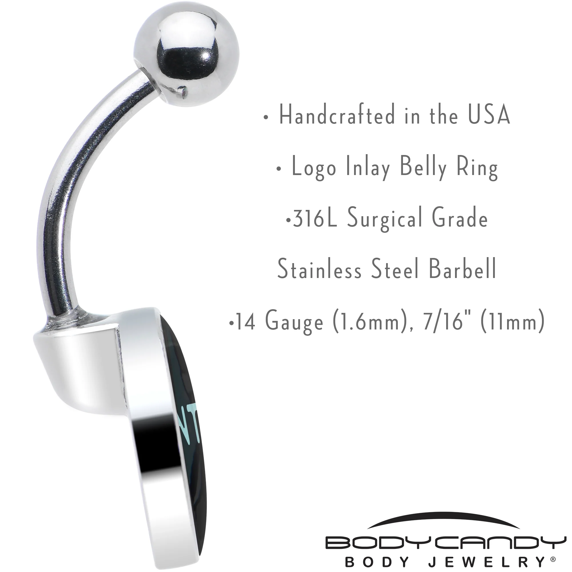 Phrase Logo CVNTY Belly Ring by Onyx O - Image 7