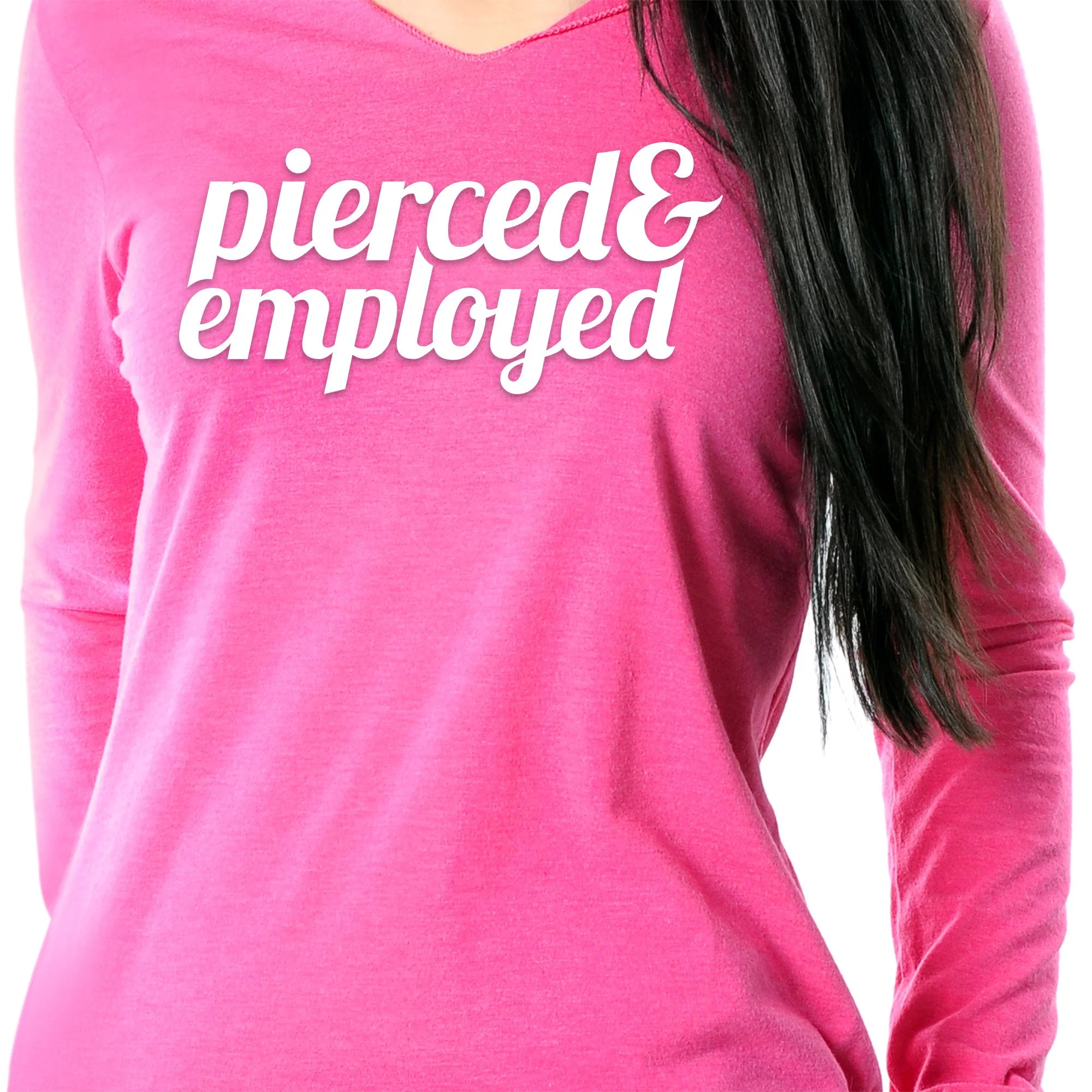 Pierced & Employed Tapered Long Sleeve Hoodie - Image 6