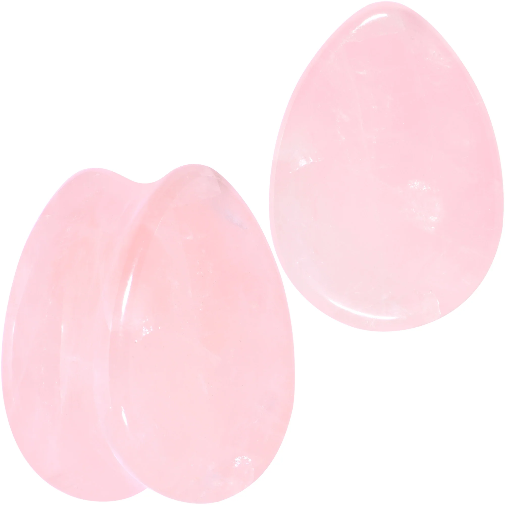 Pink Rose Quartz Drop Saddle Plug Set - Image 7