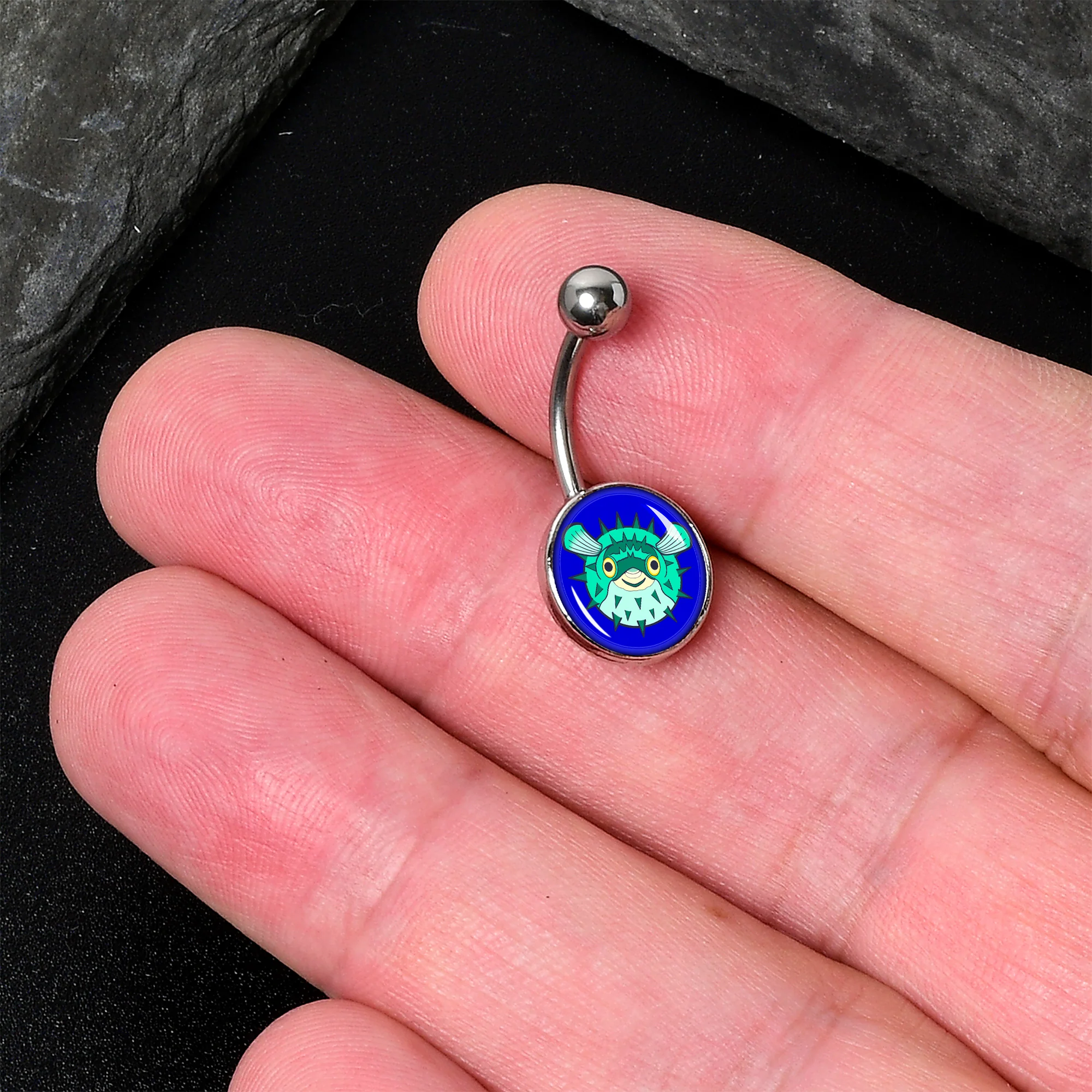 Pufferfish Belly Ring by Onyx O - Image 2