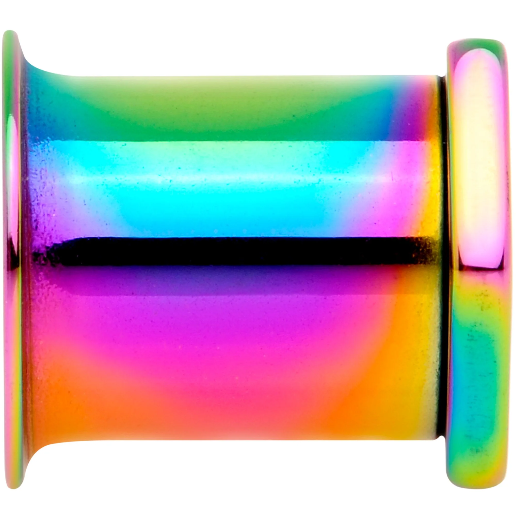 Rainbow Geometric Hexagon Double Flare Tunnel Plug Set 3mm to 25mm - Image 4