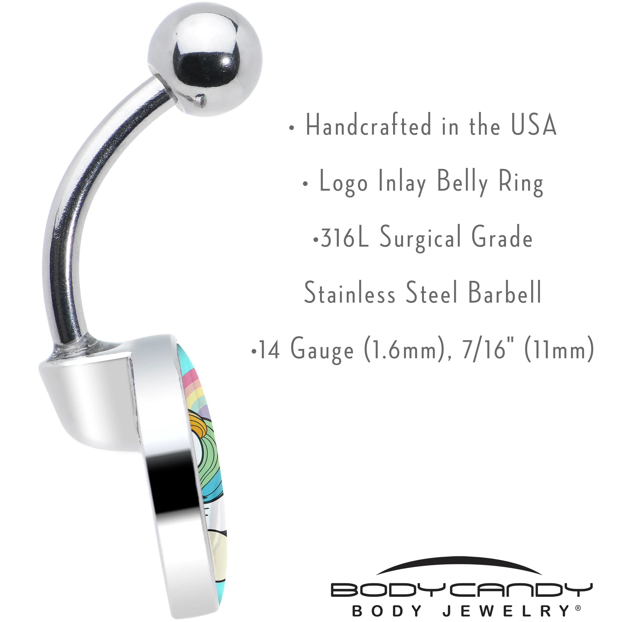 Rainbow Unicorn Belly Ring by Onyx O - Image 7