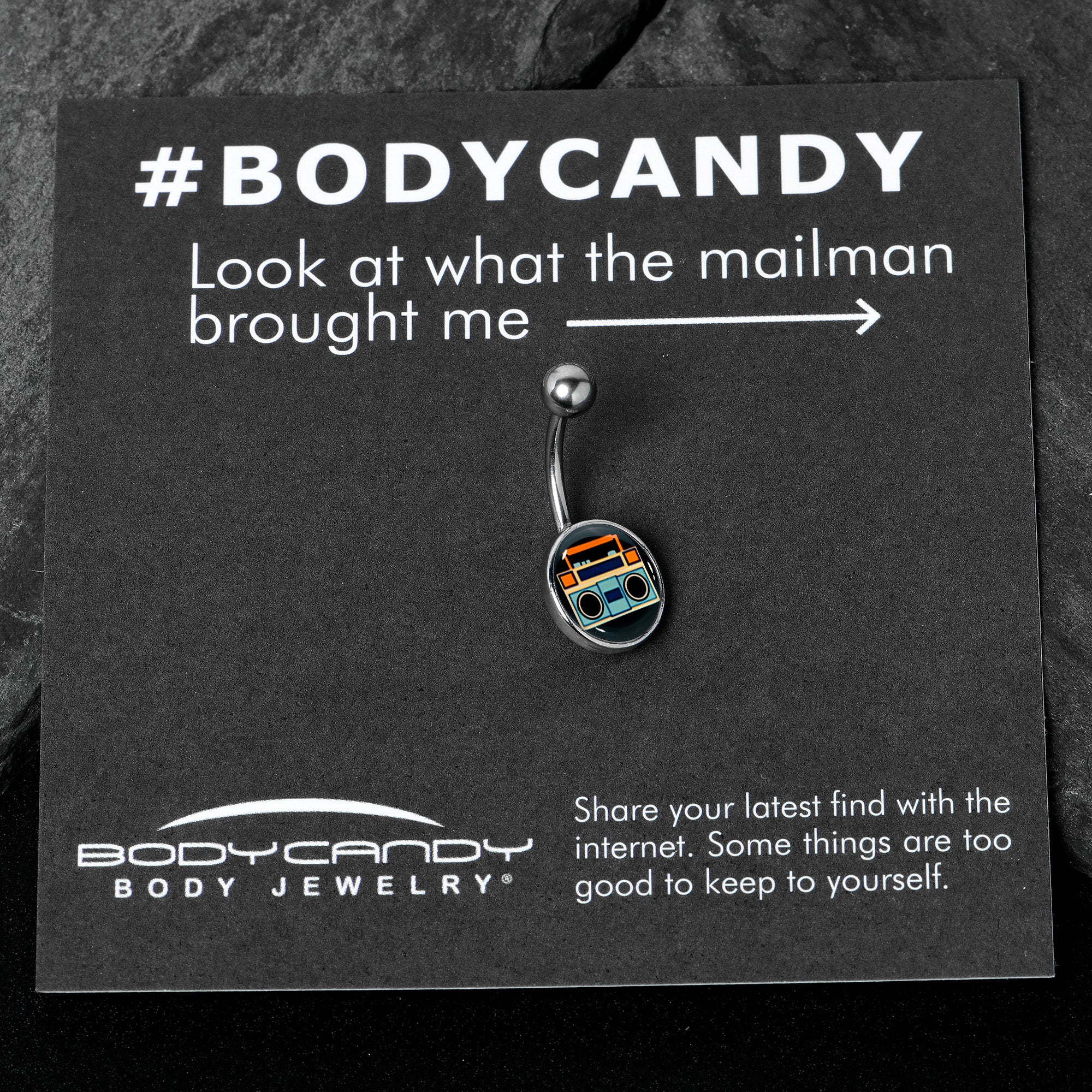 Retro Boombox Belly Ring by Onyx O - Image 7