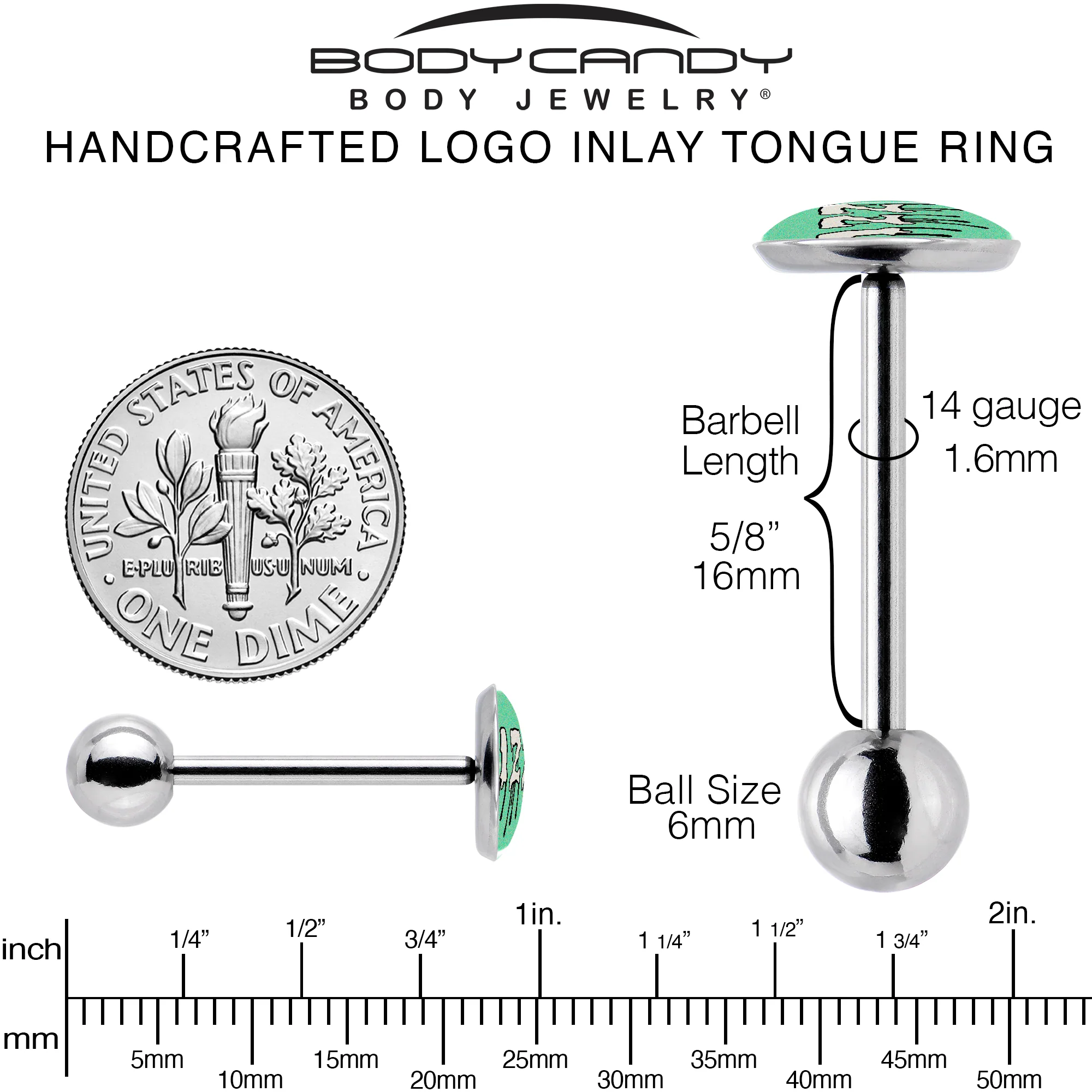 RIZZ Barbell Tongue Ring by Onyx O - Image 5