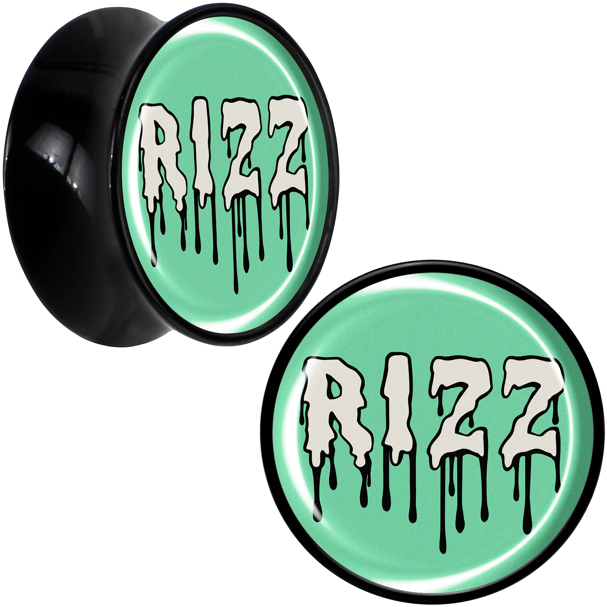RIZZ Black Acrylic Saddle Plug Set by Onyx O - Image 10