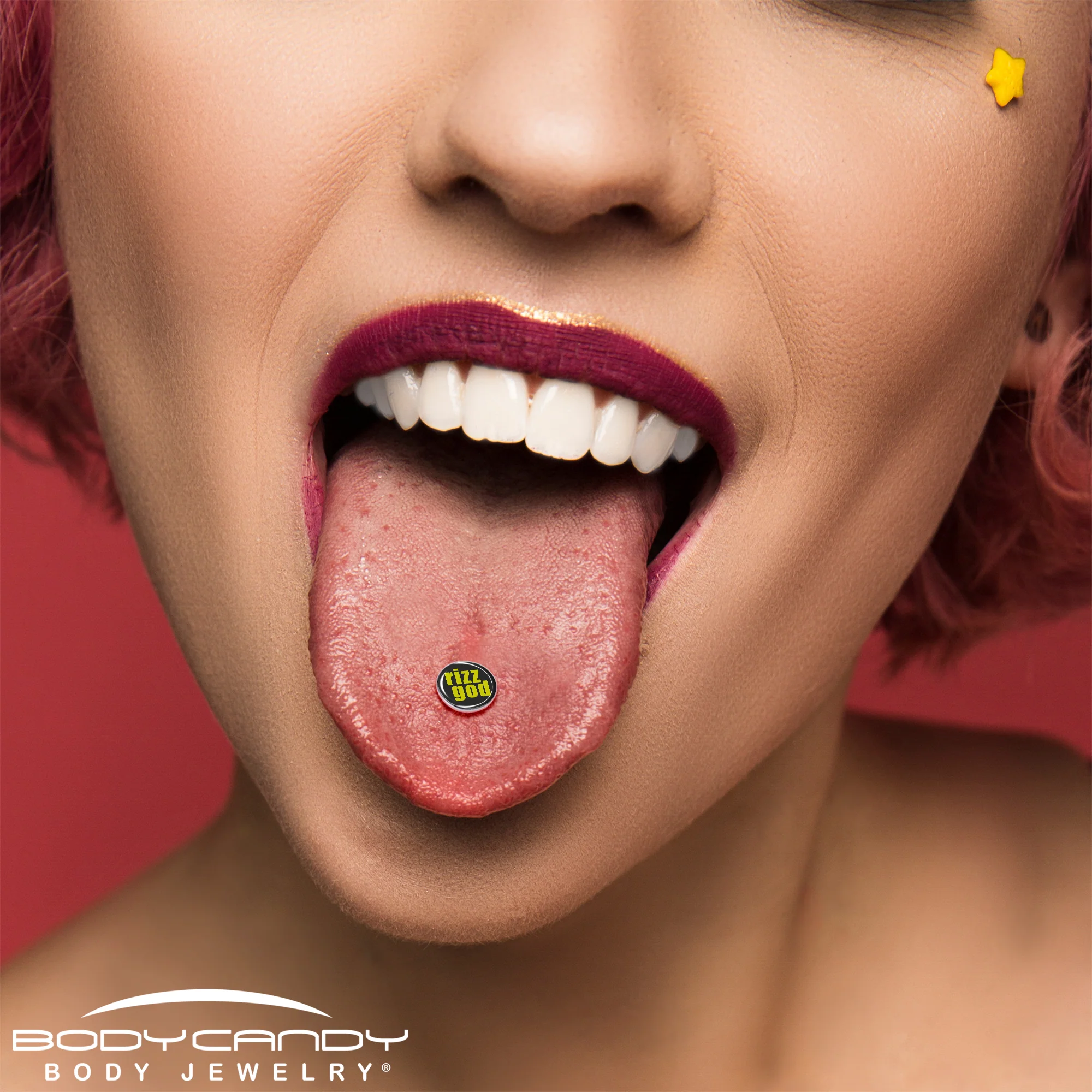 RIZZ GOD Barbell Tongue Ring by Onyx O - Image 6